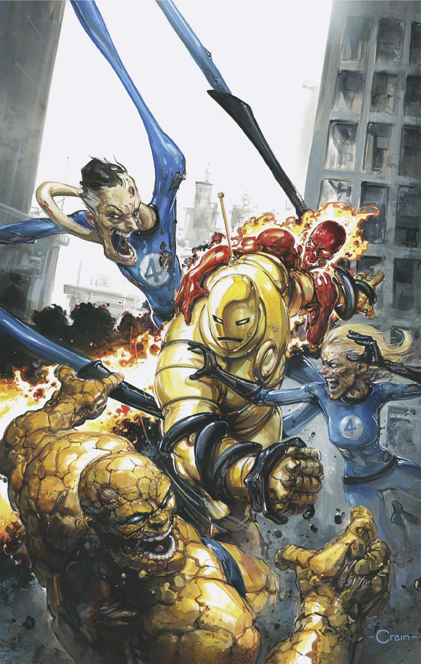 MARVEL ZOMBIES: RED BAND #1 CLAYTON CRAIN VIRGIN VARIANT [POLYBAGGED]