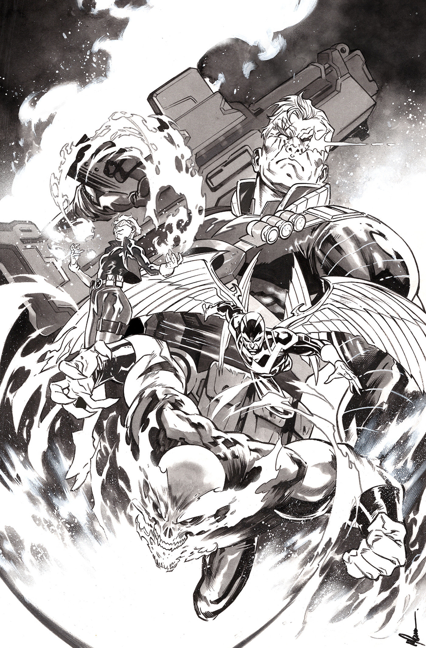 Inglorious X Force #1 Francesco Manna Ratio Virgin 2nd Printing Variant