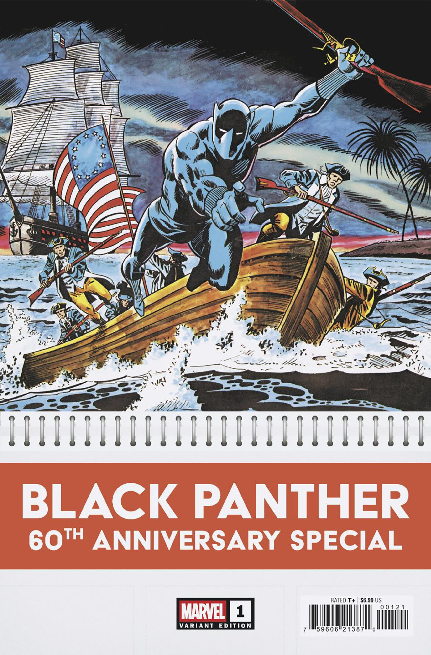 Weekly Pull list - BLACK PANTHER 60TH ANNIVERSARY SPECIAL #1 BOB BROWN BICENTENNIAL CALENDAR HIDDEN GEM VARIANT