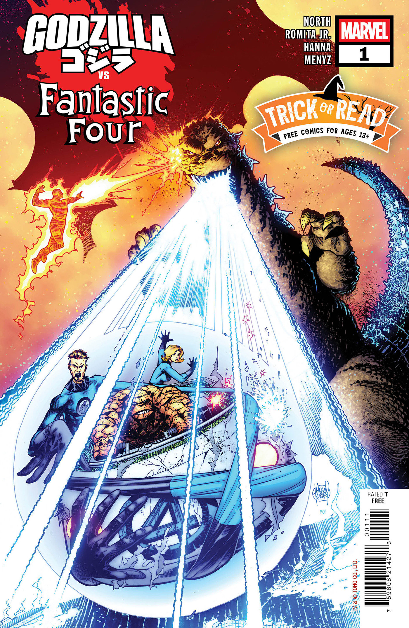 Weekly Pull list - GODZILLA VS. FANTASTIC FOUR #1 HALLOWEEN TRICK-OR-READ 2025 [BUNDLES OF 20]