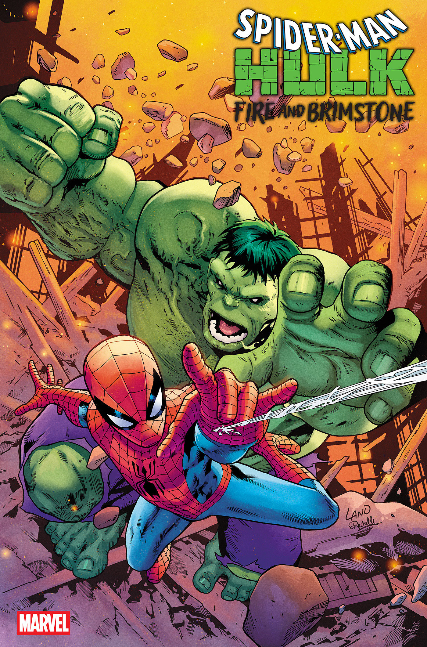 SPIDER-MAN/HULK: FIRE AND BRIMSTONE #2 GREG LAND VARIANT
