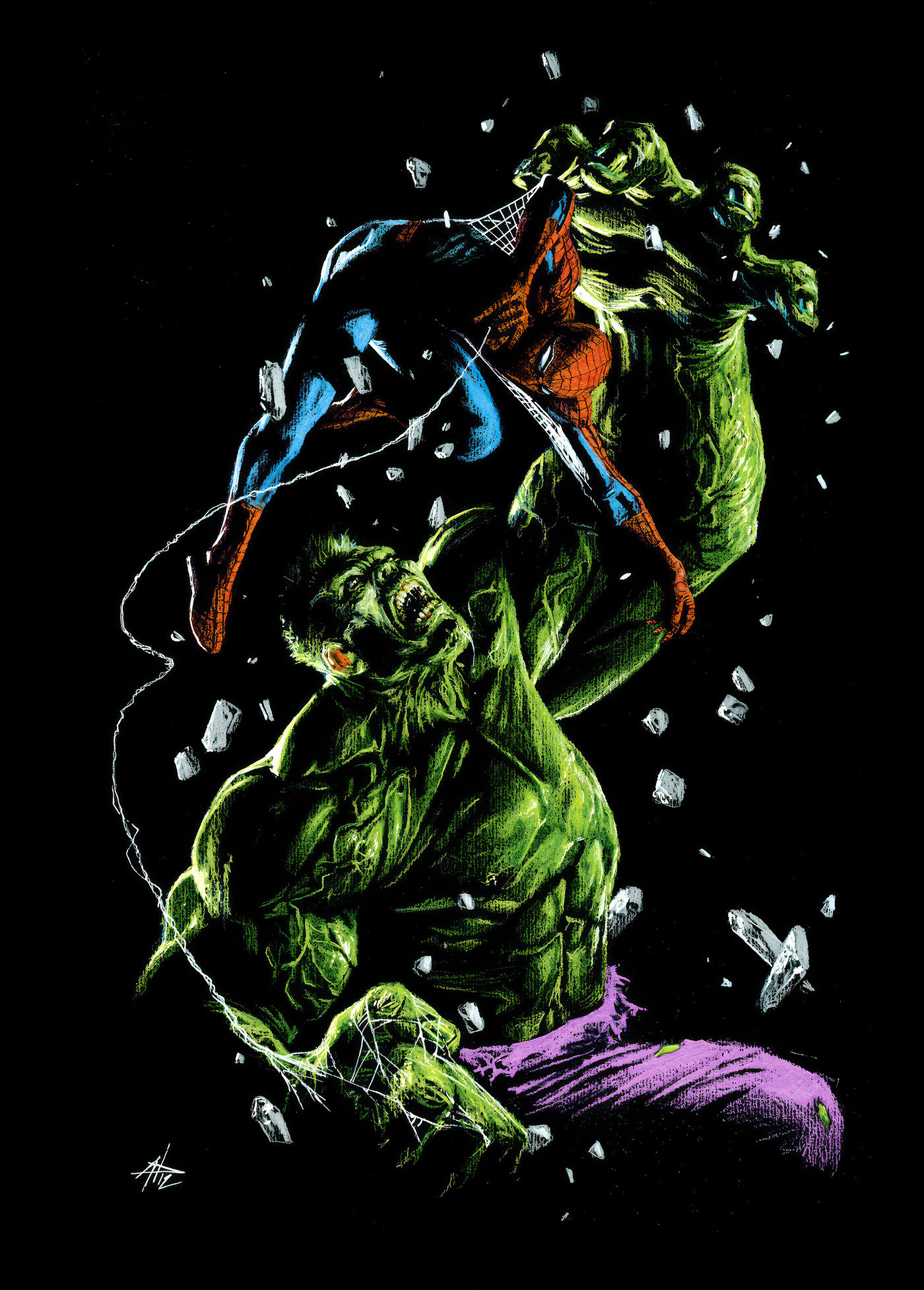 Spider-Man/Hulk: Fire And Brimstone #3 Gabriele Dell'otto Full Art Variant