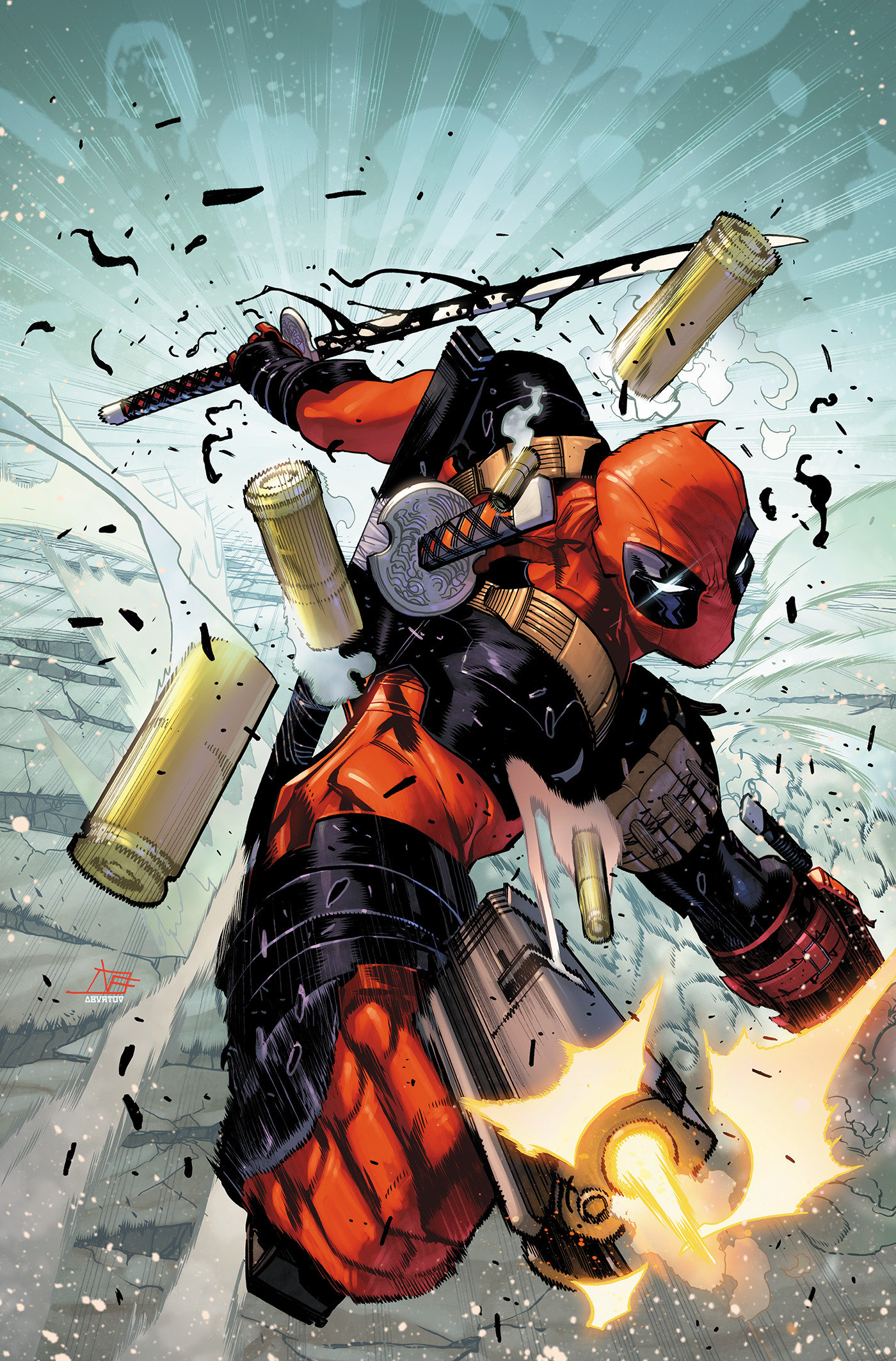 Wade Wilson: Deadpool #1 Federico Vicentini Ratio Virgin 2nd Printing Variant