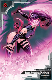  FOC22112025306 | PSYLOCKE NINJA @1 JUAN FRIGERI XMEN TRADING CARD VARIANT PRE ORDER [FOC 2211] | MARVEL  