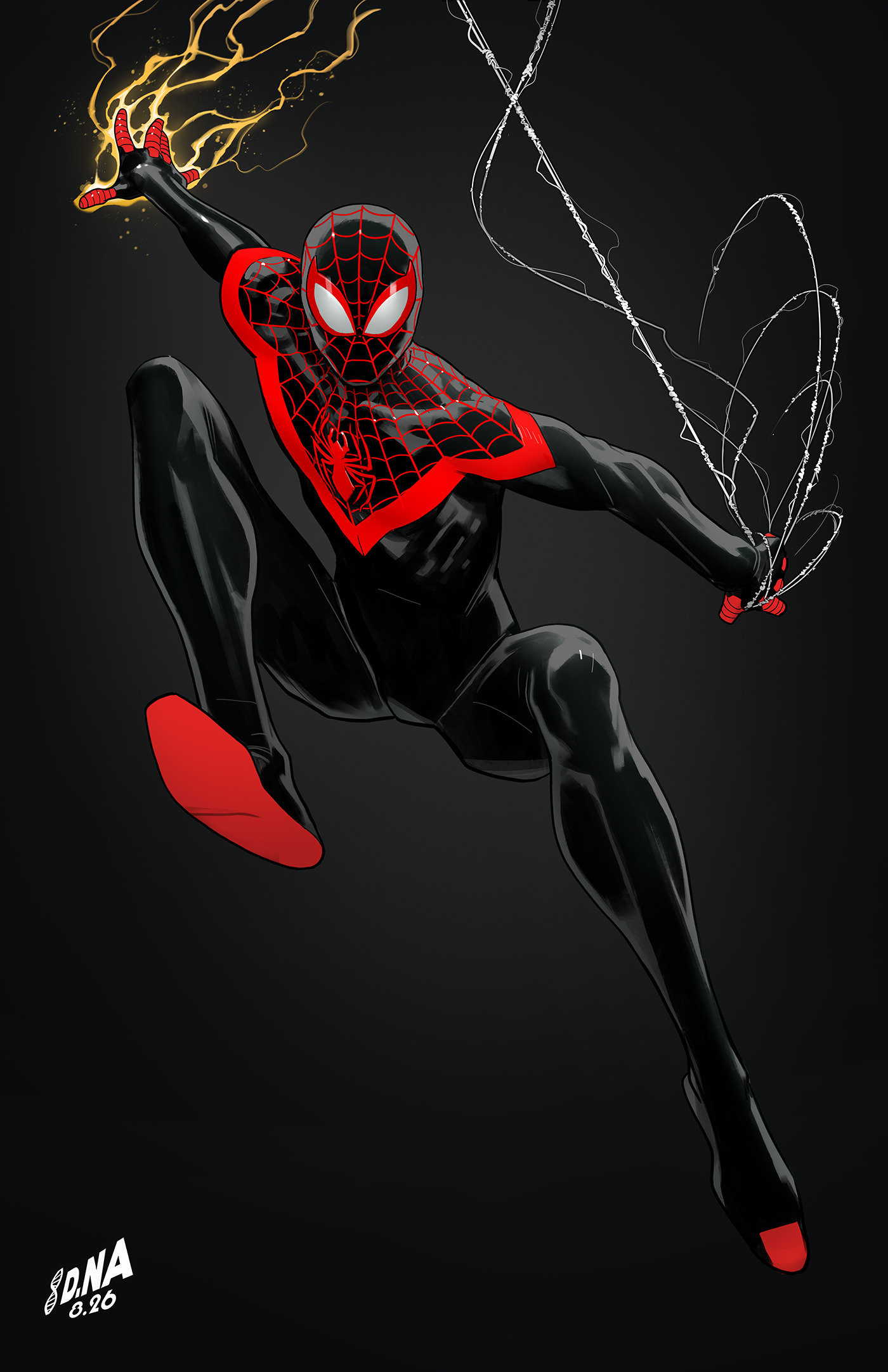 Miles Morales: Spider-Man #5 David Nakayama Color Block Black Virgin 1 in 50 Variant