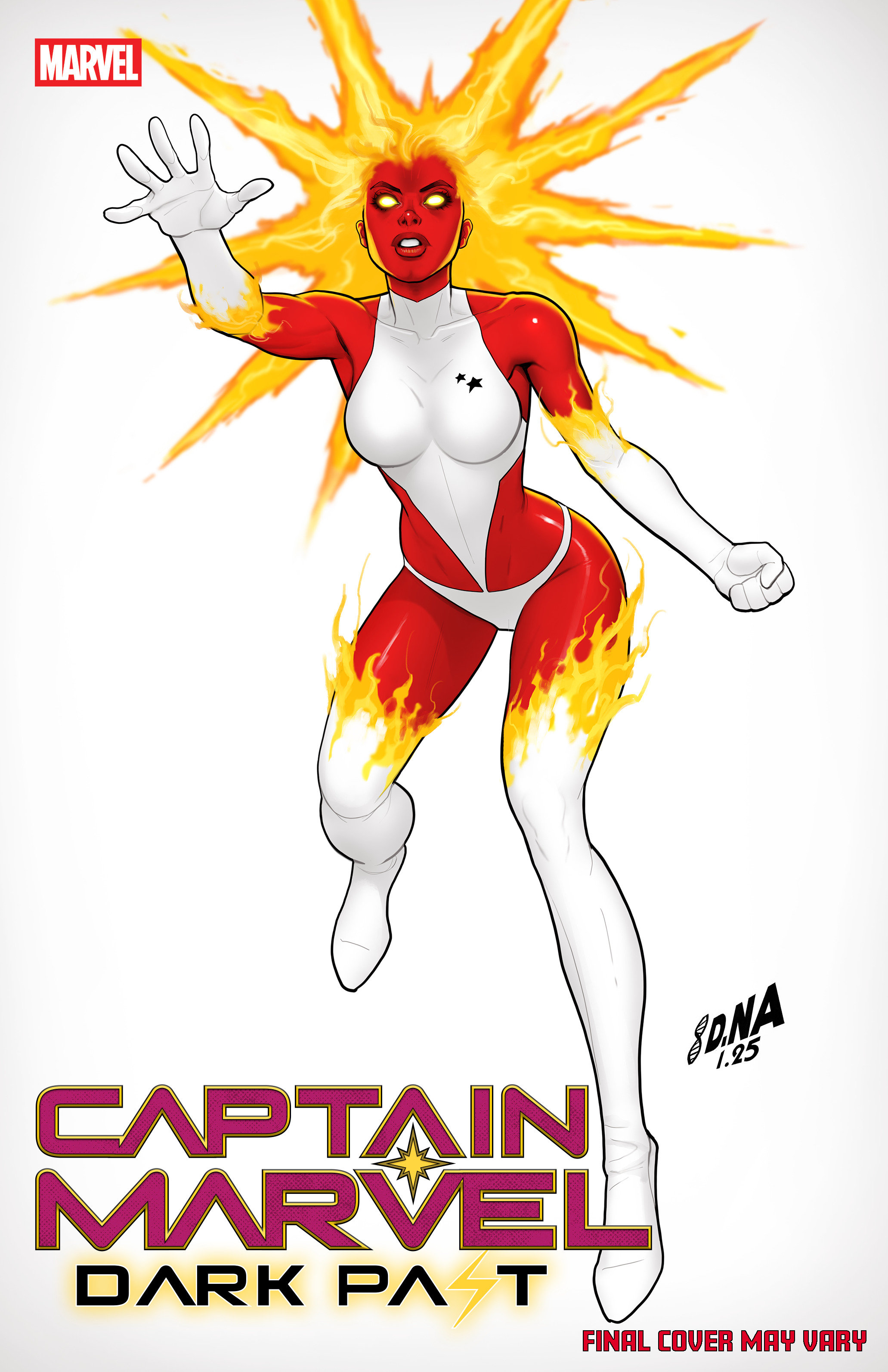 Weekly Pull list - CAPTAIN MARVEL: DARK PAST #1 DAVID NAKAYAMA COLOR BLOCK WHITE VARIANT