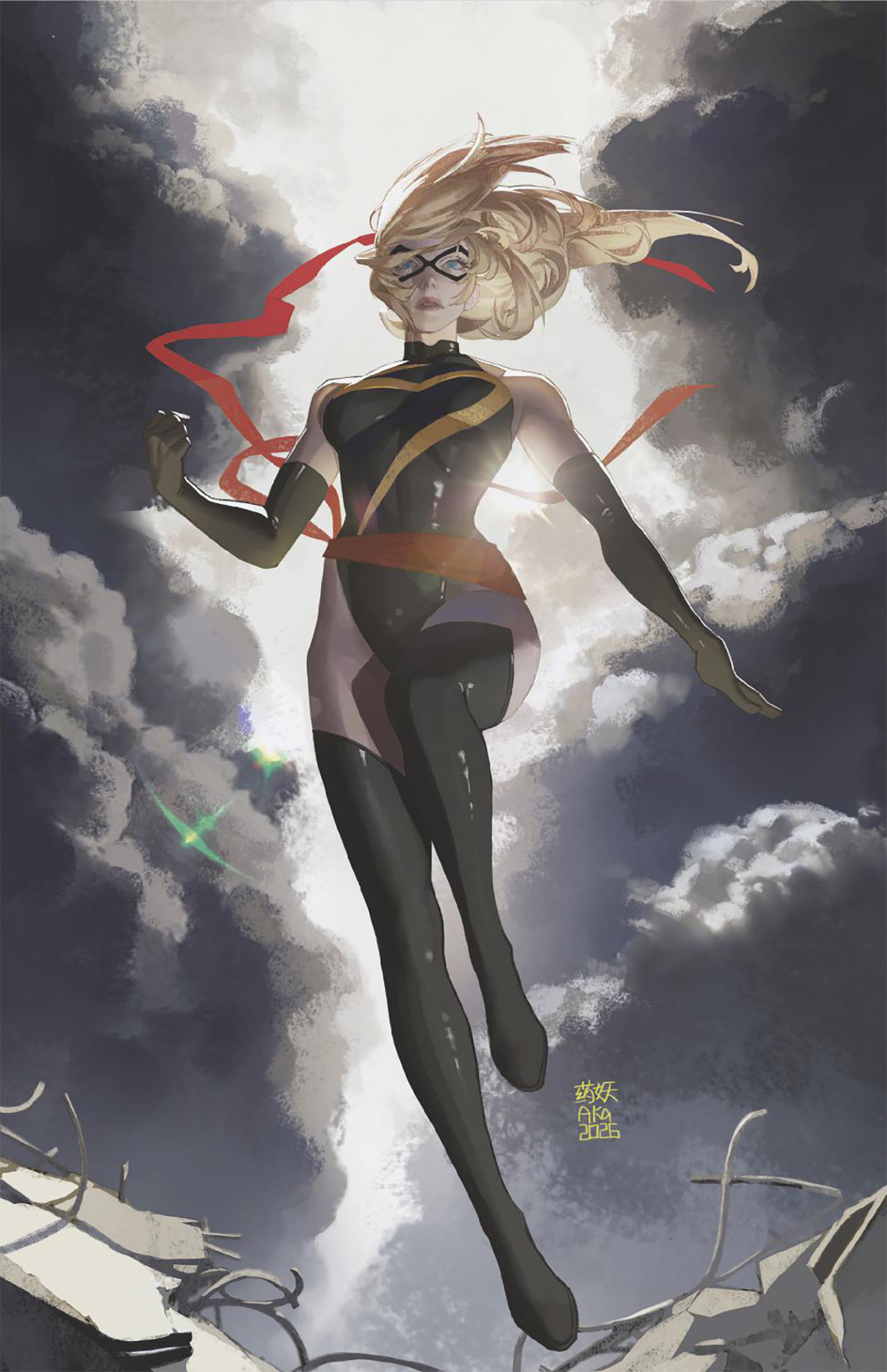 CAPTAIN MARVEL: DARK PAST #2 AKA MS. MARVEL VIRGIN VARIANT