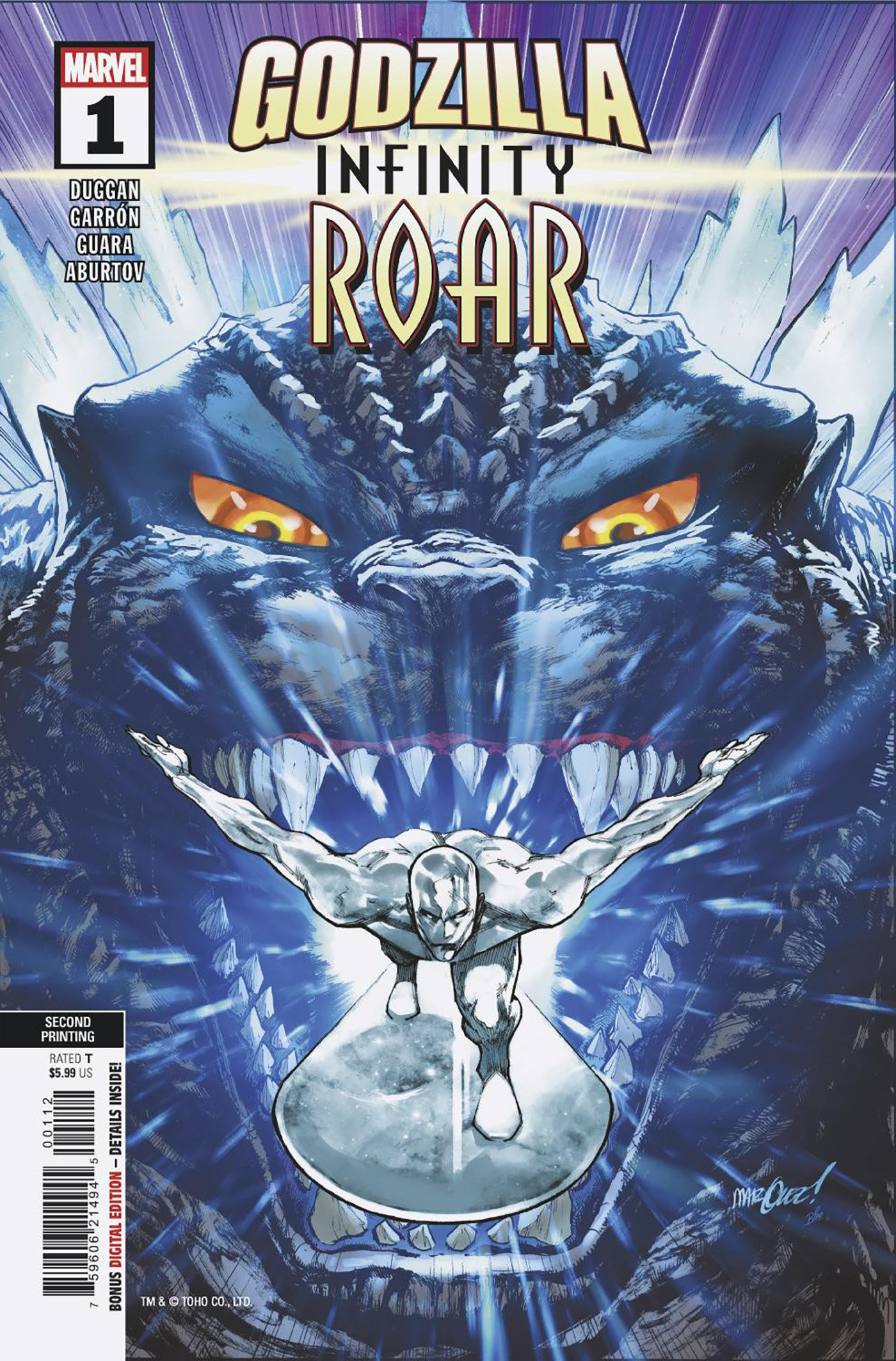 Weekly Pull list - GODZILLA: INFINITY ROAR #1 DAVID MARQUEZ 2ND PRINTING VARIANT