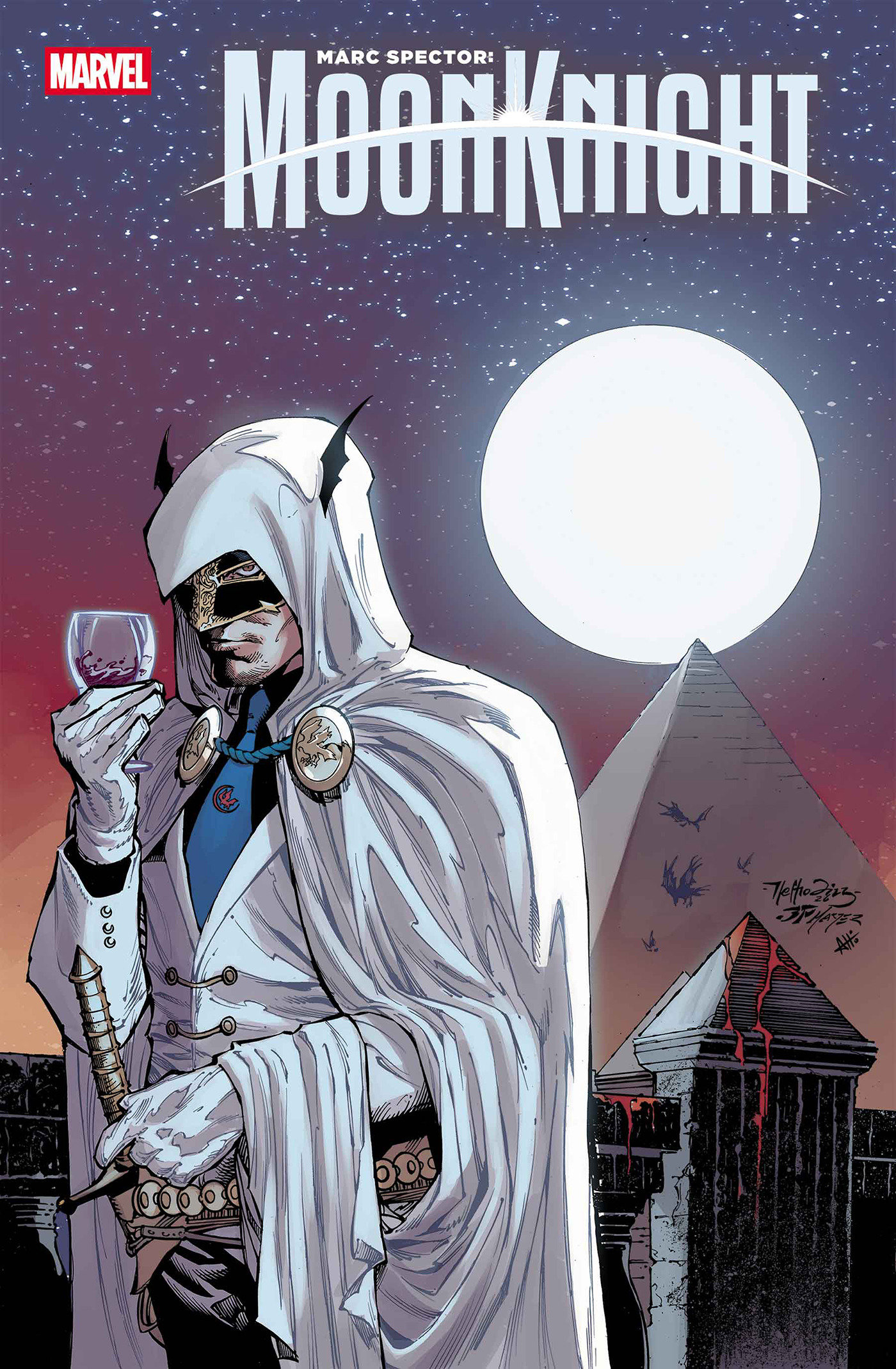 Marc Spector: Moon Knight #6 Netho Diaz Hellfire Costume Swap Variant