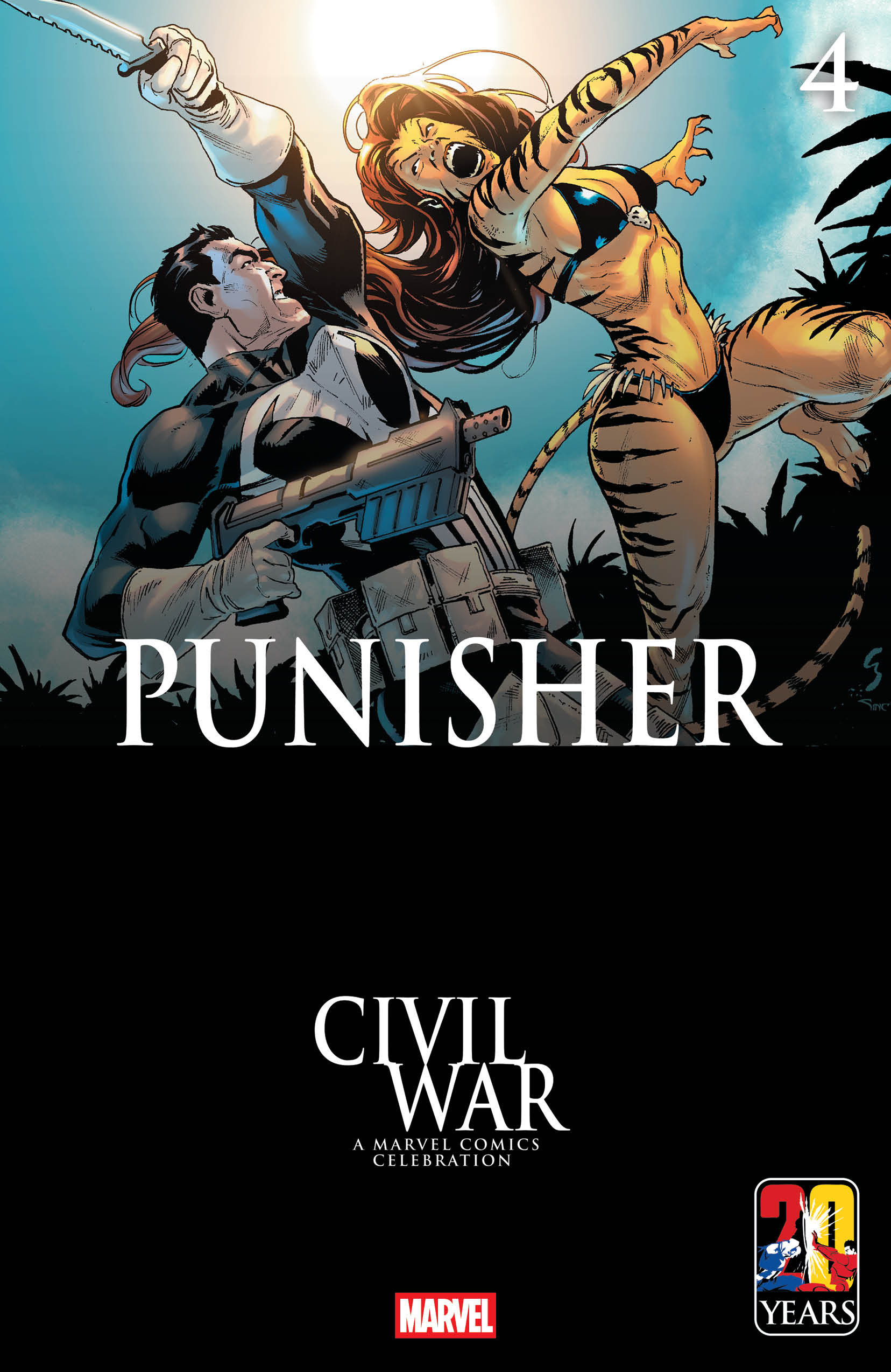 PUNISHER #4 GEOFF SHAW CIVIL WAR CELEBRATION VARIANT