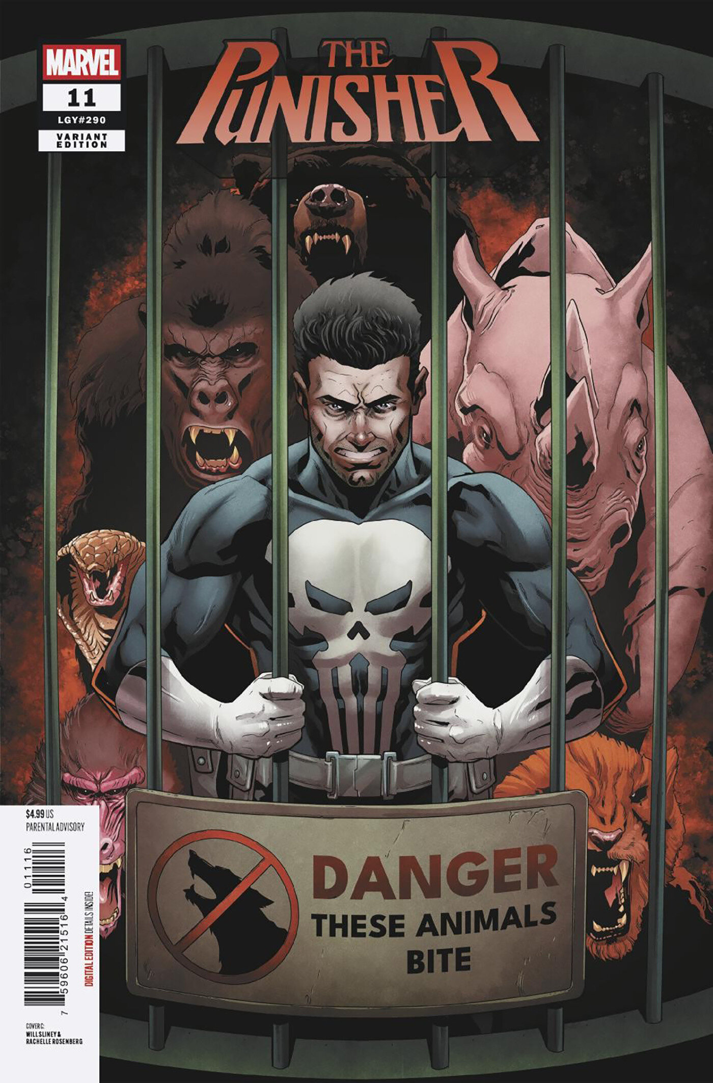 Punisher #11 Cover C Will Sliney 1 in 25 Variant