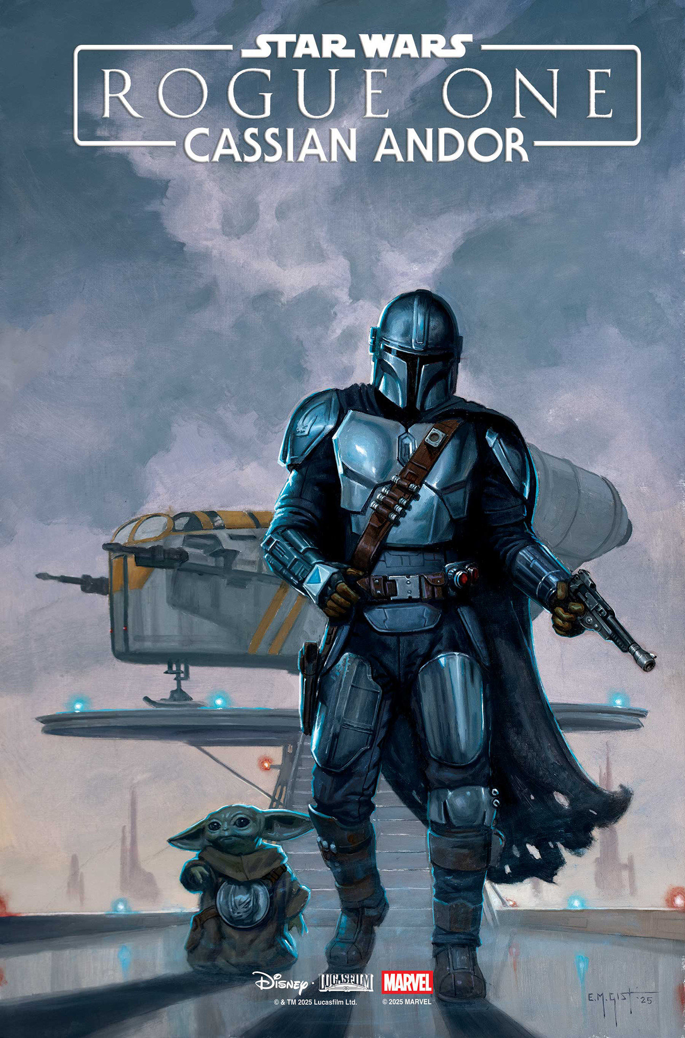 Star Wars: Rogue One   Cassian Andor #1 E.M. Gist Mandalorian & Grogu Variant
