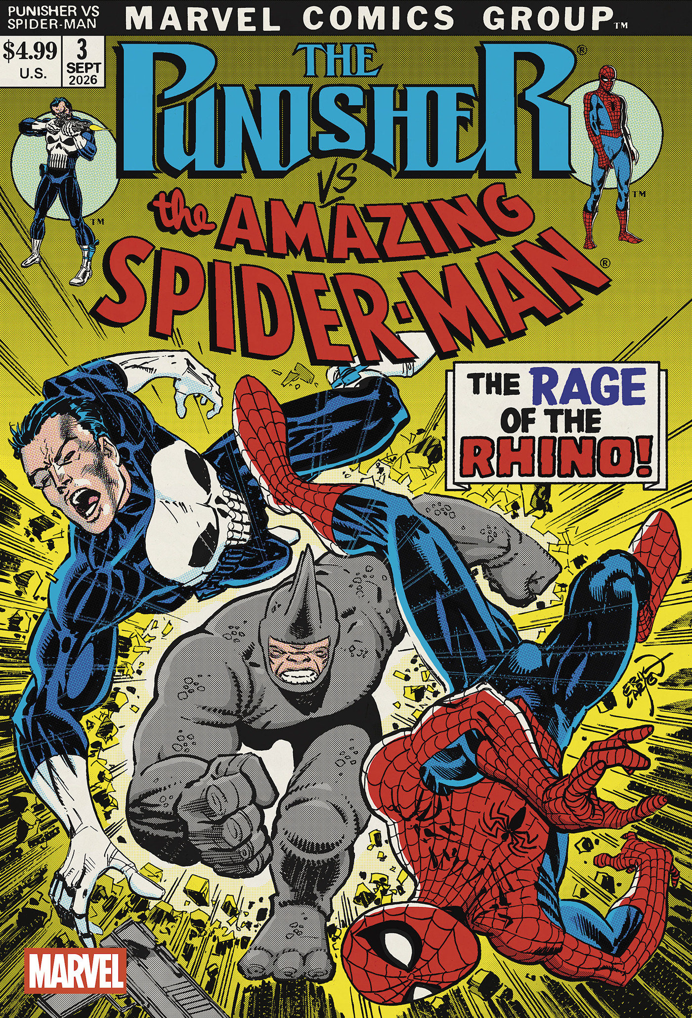 Punisher vs. Spider-Man #3 Erik Larsen Variant