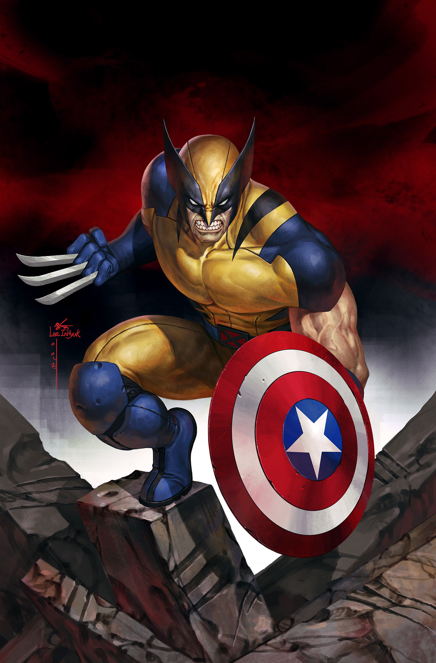 Wolverine: Weapons Of Armageddon #1 Inhyuk Lee Ratio Virgin 2nd Printing Variant