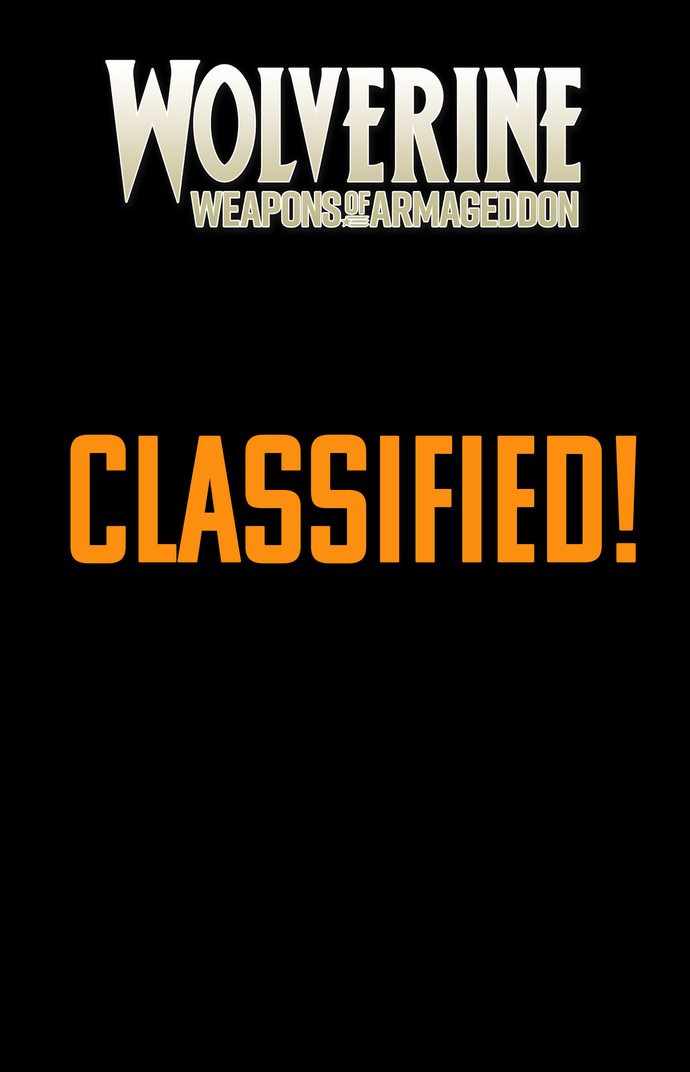 WOLVERINE: WEAPONS OF ARMAGEDDON #3 MICHELE BANDINI FORESHADOW VARIANT