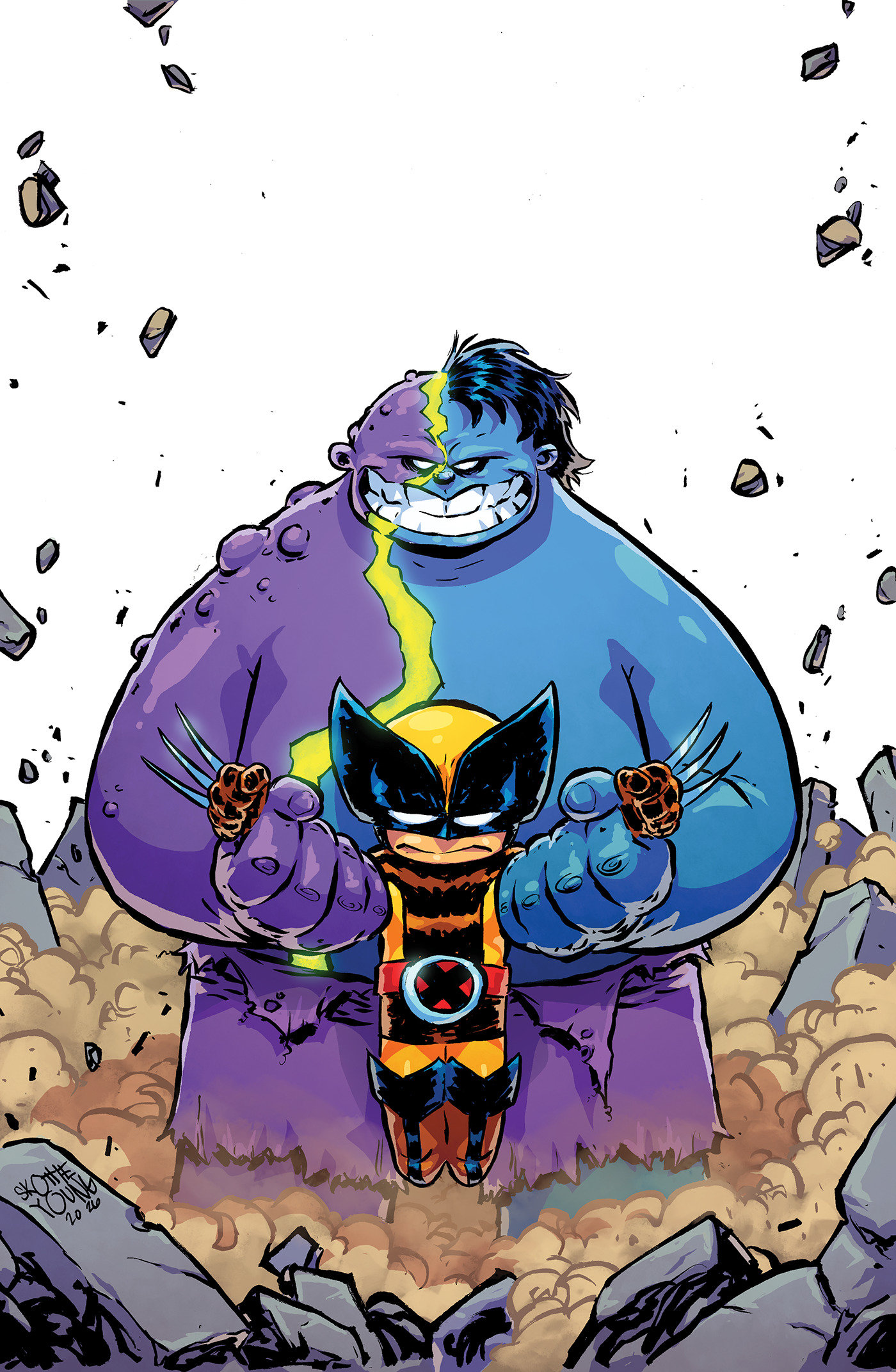 INFERNAL HULK VS. WOLVERINE #1 SKOTTIE YOUNG VIRGIN VARIANT