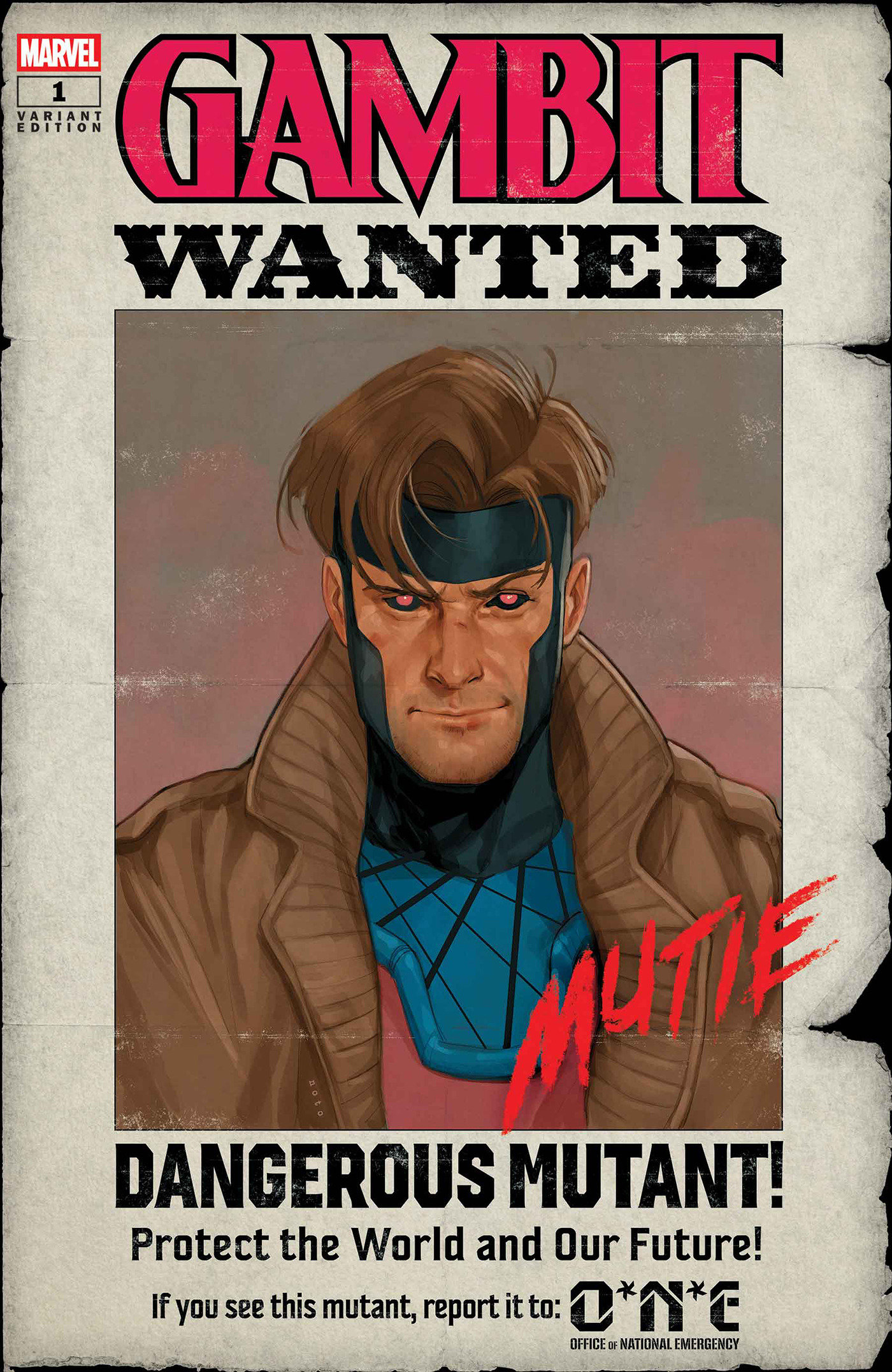 Gambit: Wanted #1 Phil Noto Wanted Variant B
