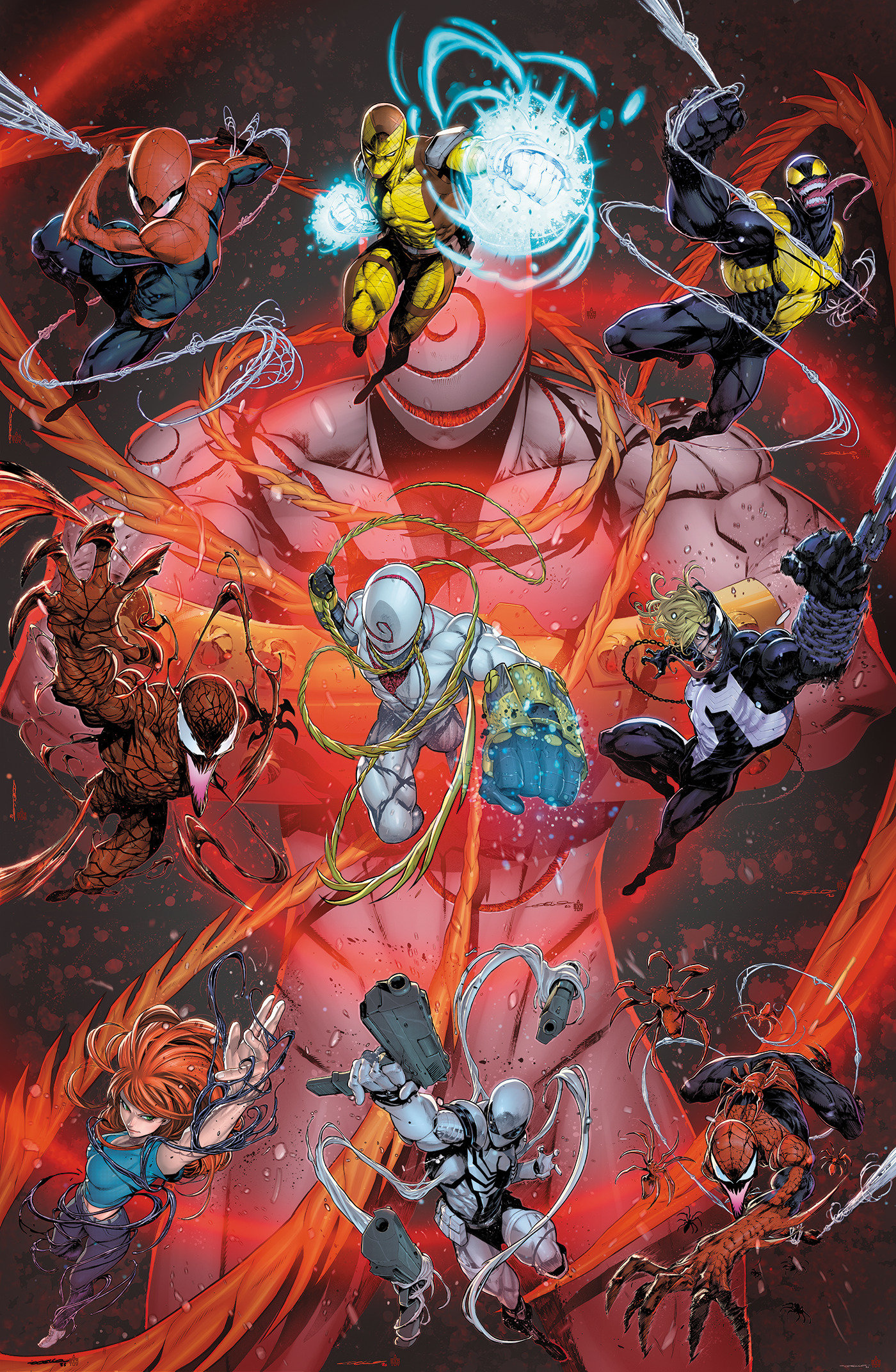 Amazing Spider-Man/Venom: Death Spiral   Body Count #1 Iban Coello Complete Death Spiral Full Art Variant [Ds]