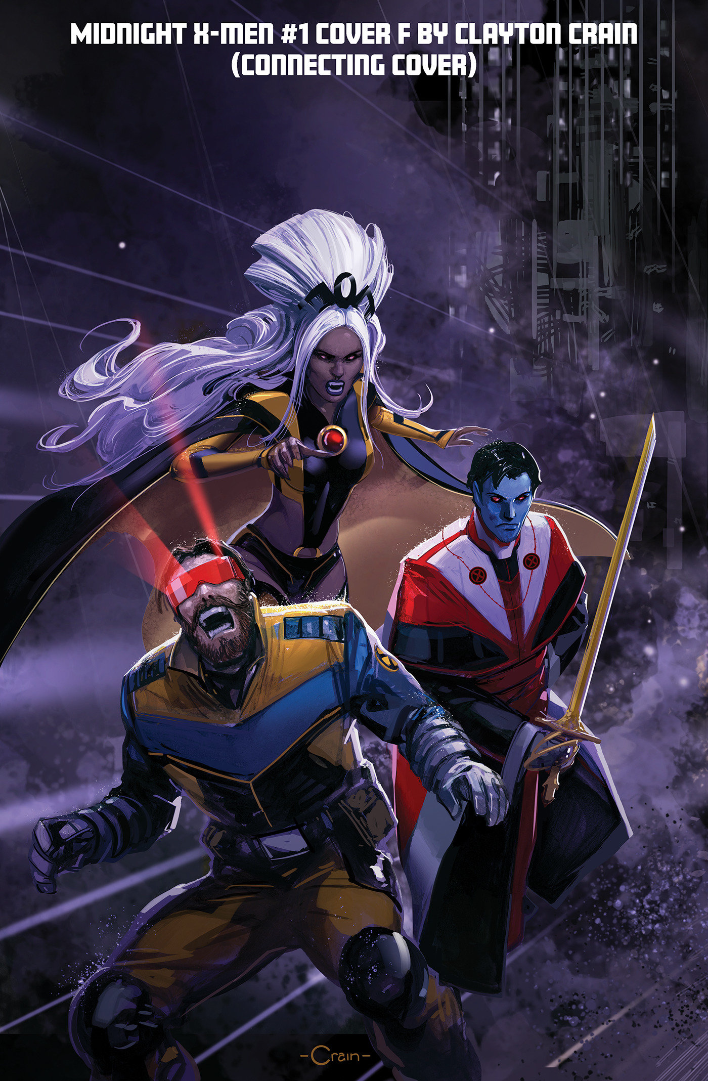 Midnight X-Men #1 Cover F Clayton Crain 3 Part Connecting Variant