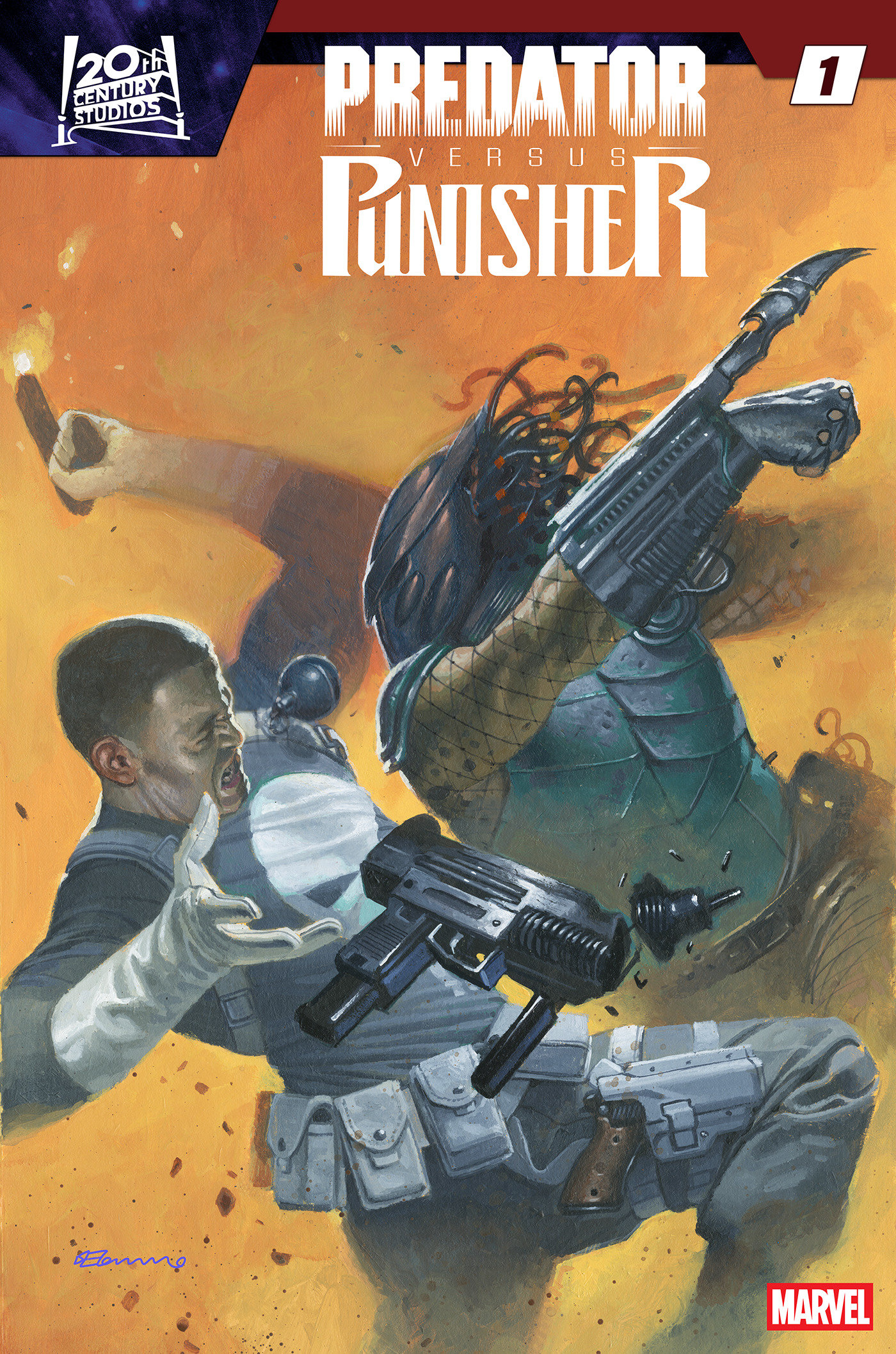 Predator vs. Punisher #1 Cover C Fabrizio De Tommaso 1 in 25 Variant
