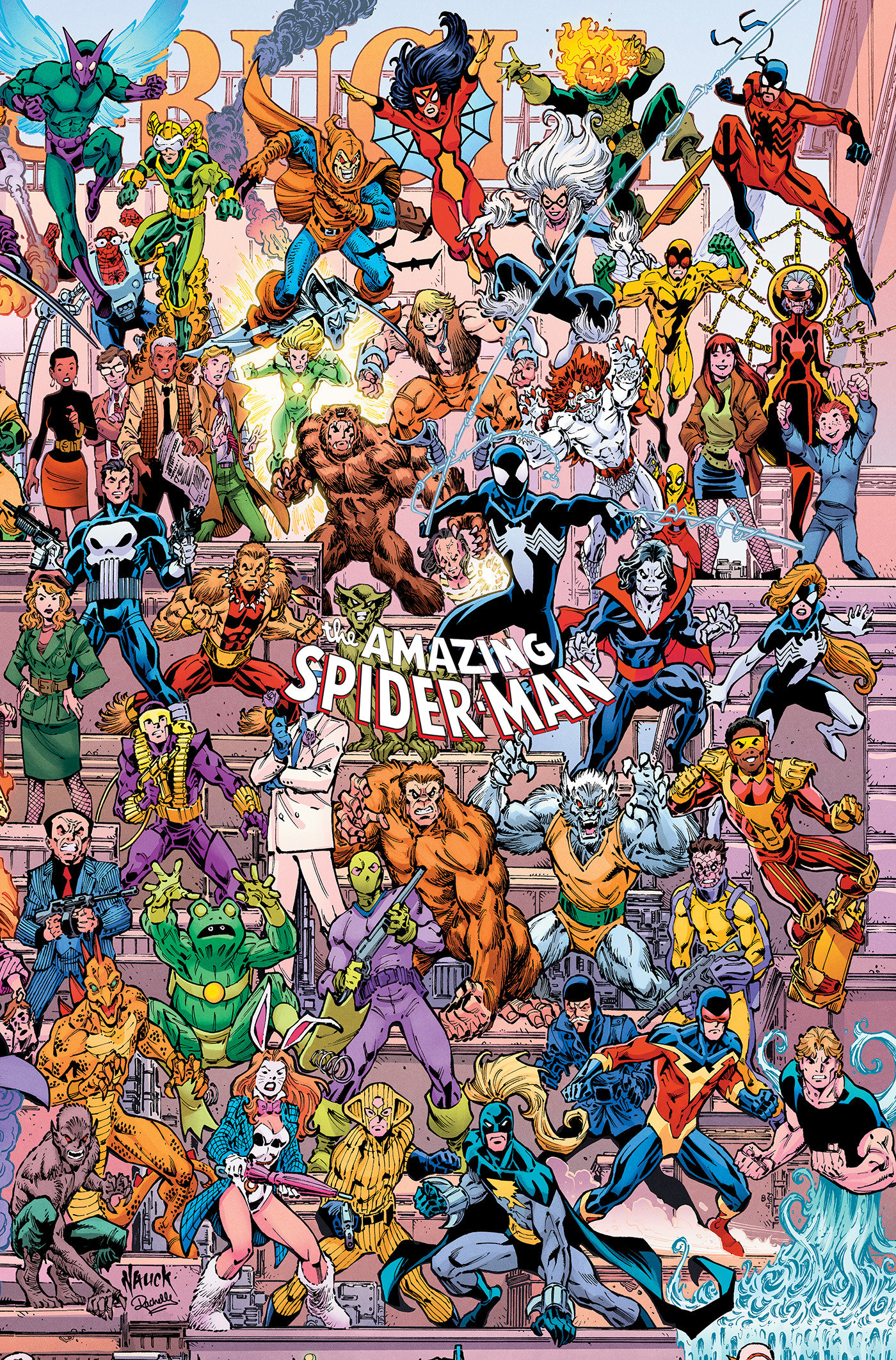 AMAZING SPIDER-MAN #1001 TODD NAUCK 4-PART CONNECTING LEGACY VARIANT