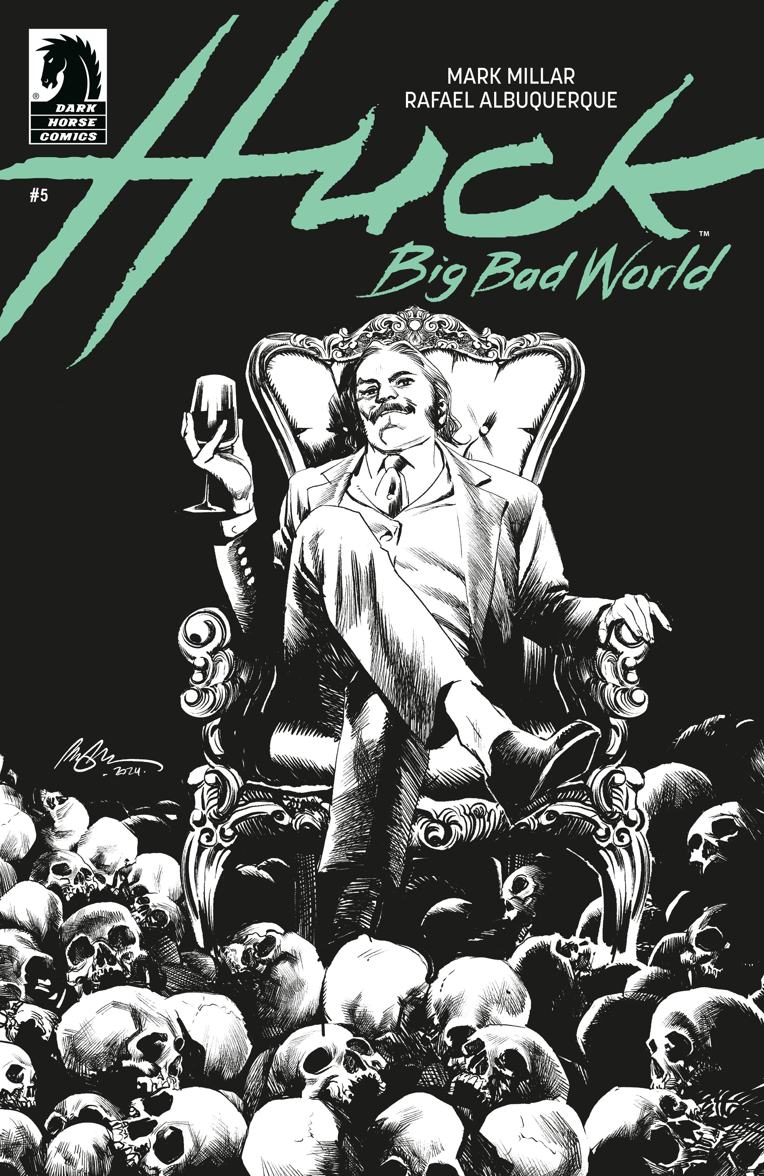 Weekly Pull list - Huck: Big Bad World #5 (CVR B) (B&W) (Rafael Albuquerque)