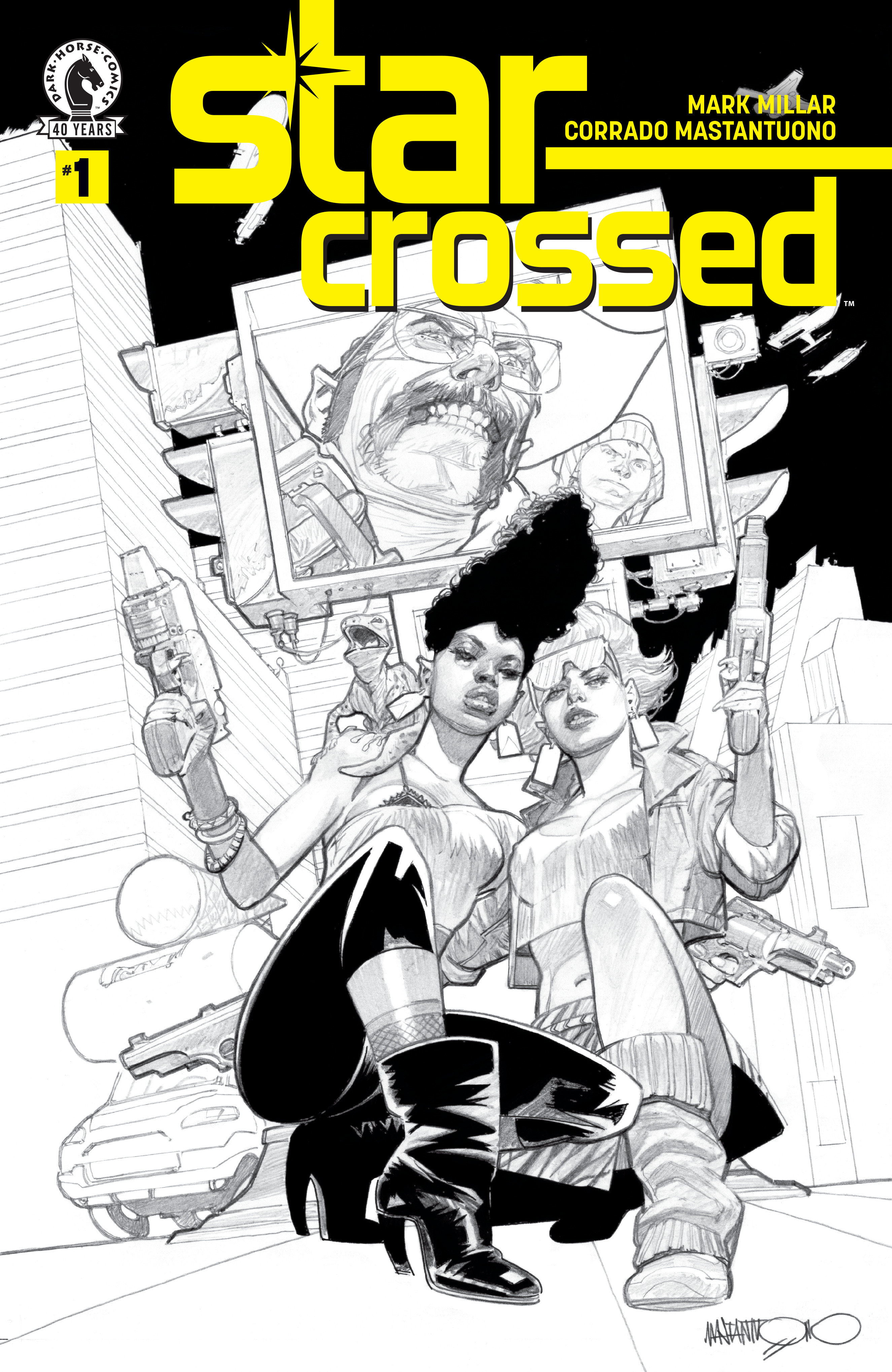 Star Crossed #1 (Cover B) (Black & White) (Corrado Mastantuono)