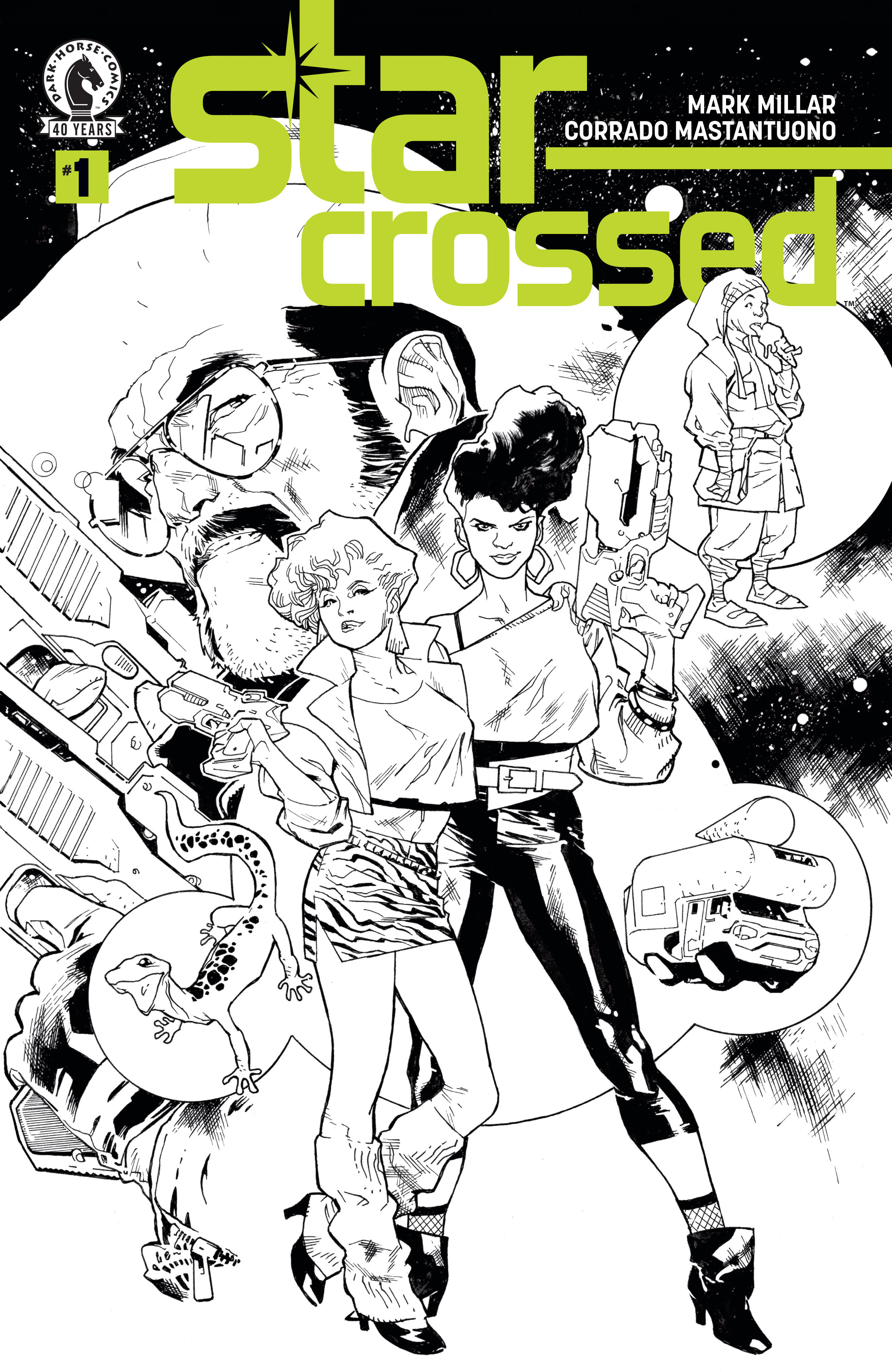 Star Crossed #1 (Cover D) (Black & White) (Stuart Immonen)