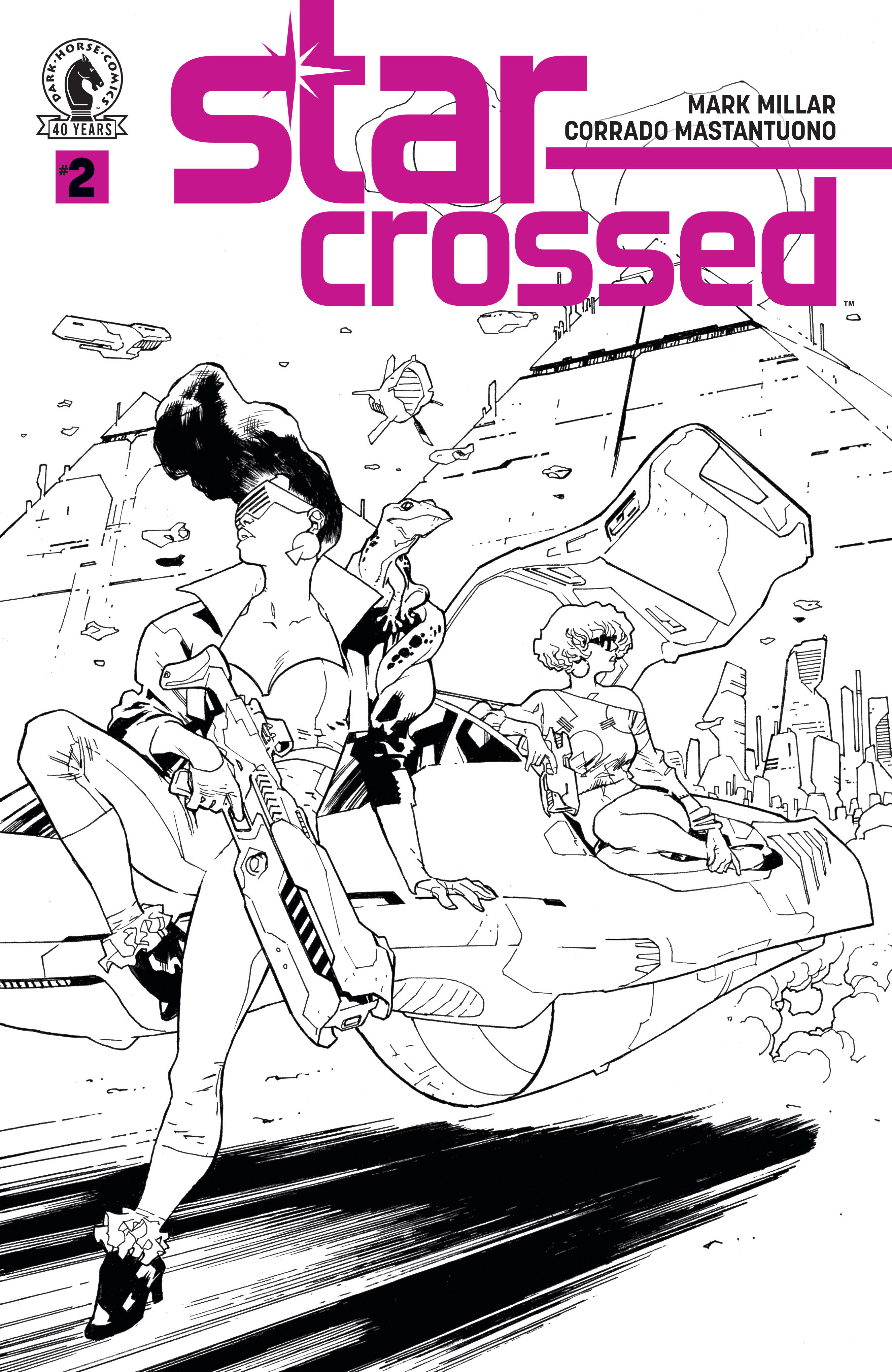 Star Crossed #2 (Cover B) (Black & White) (Stuart Immonen)
