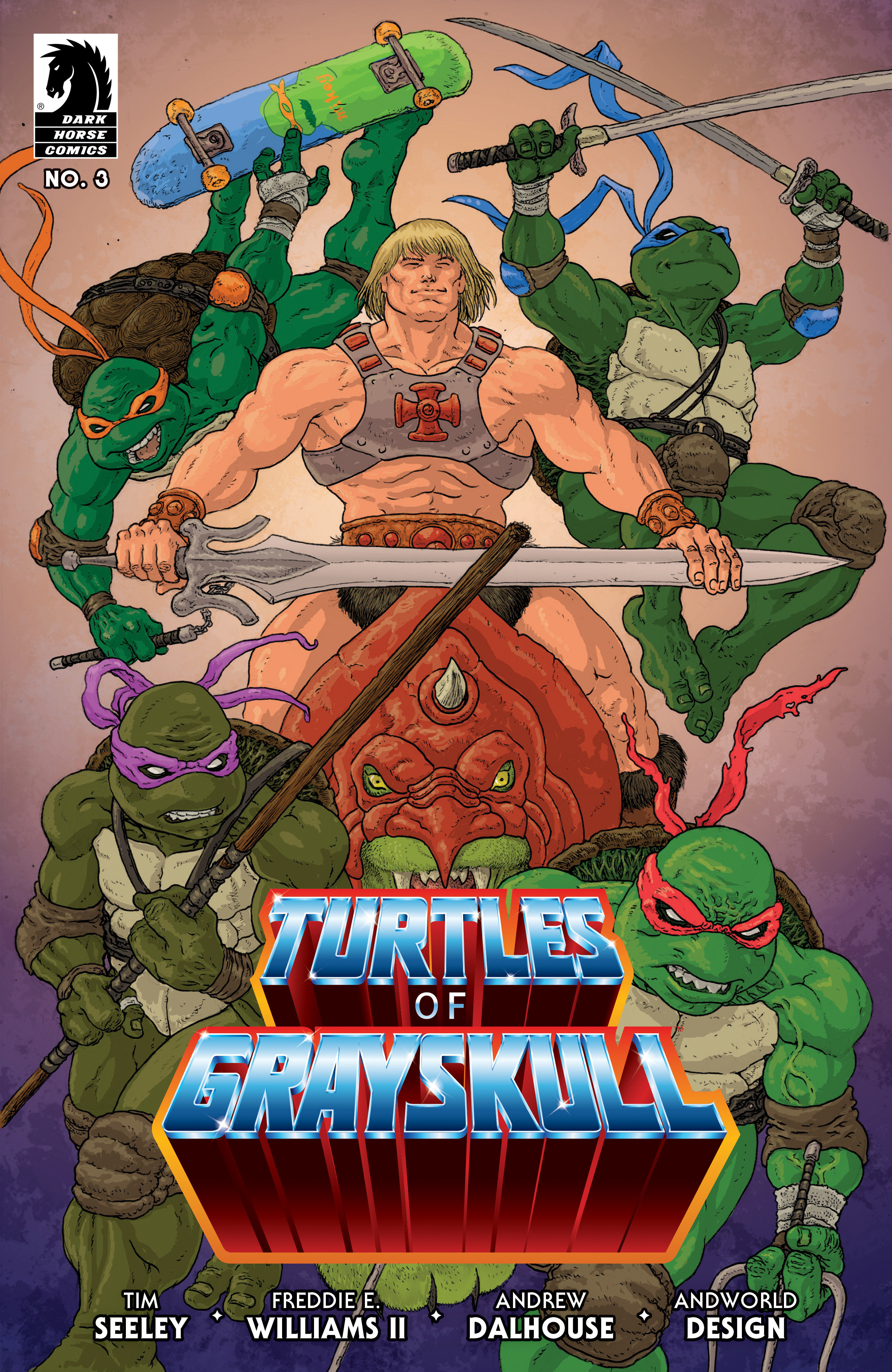 Masters Of Universe Teenage Mutant Ninja Turtles Turtles Of Grayskull #3 Cover C Villa