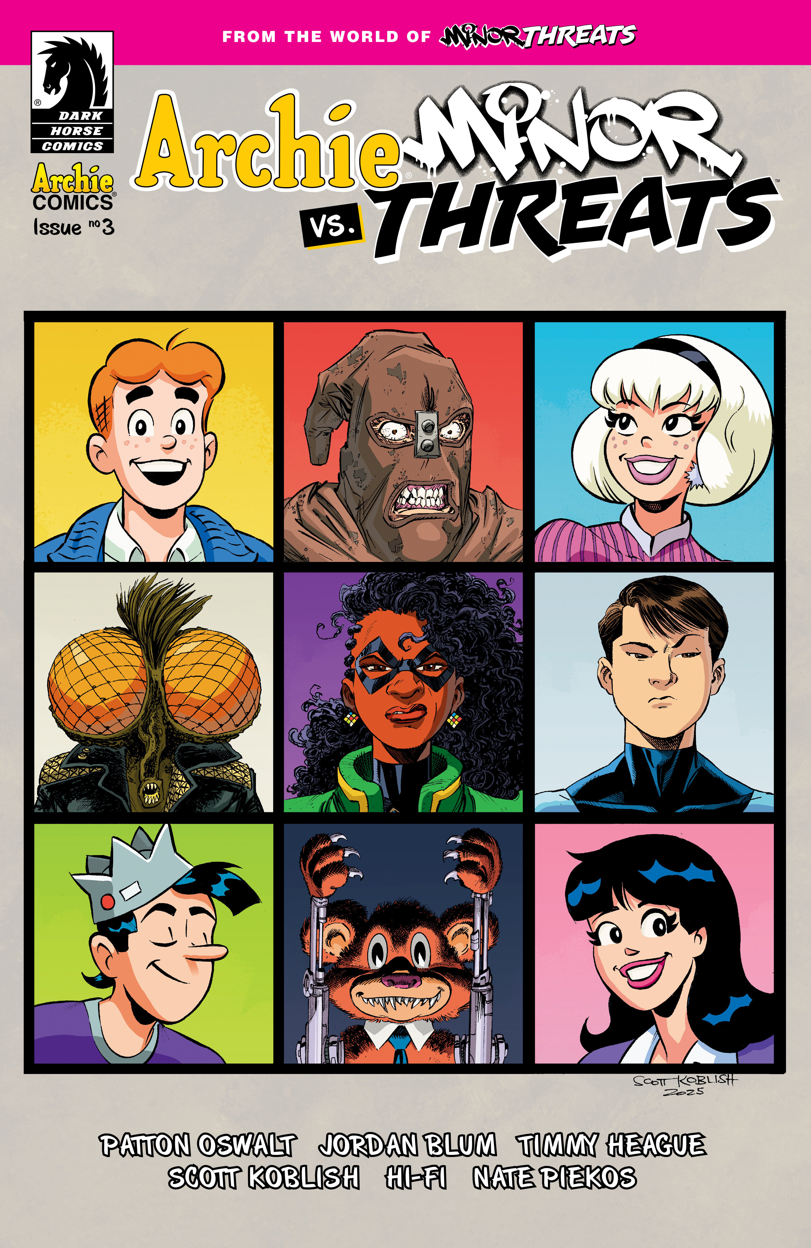 Weekly Pull list - Archie vs Minor Threats #3 (CVR B) (Scott Koblish)