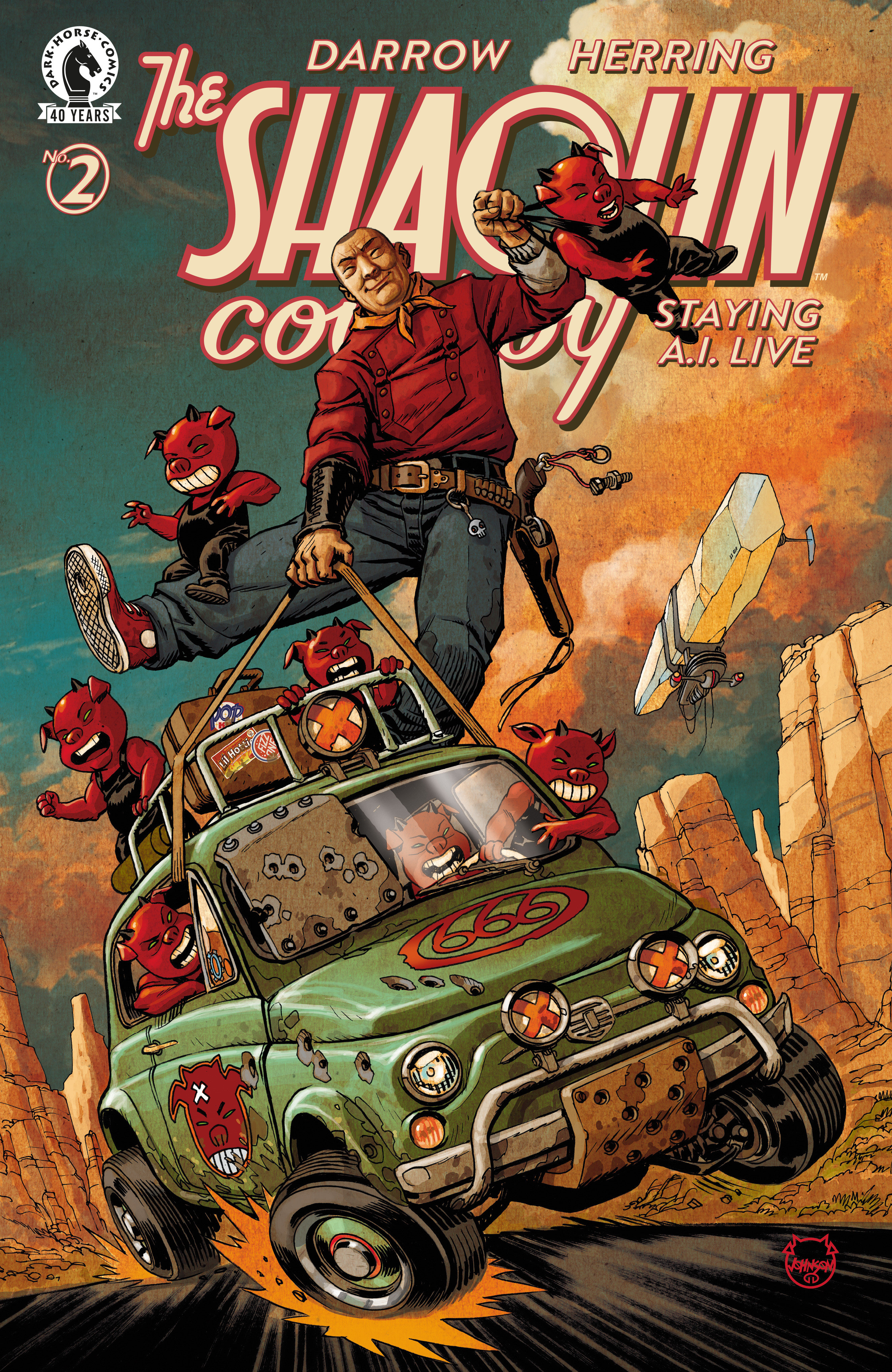 Shaolin Cowboy: Staying A.I.Live #2 (Cover C) (Dave Johnson)