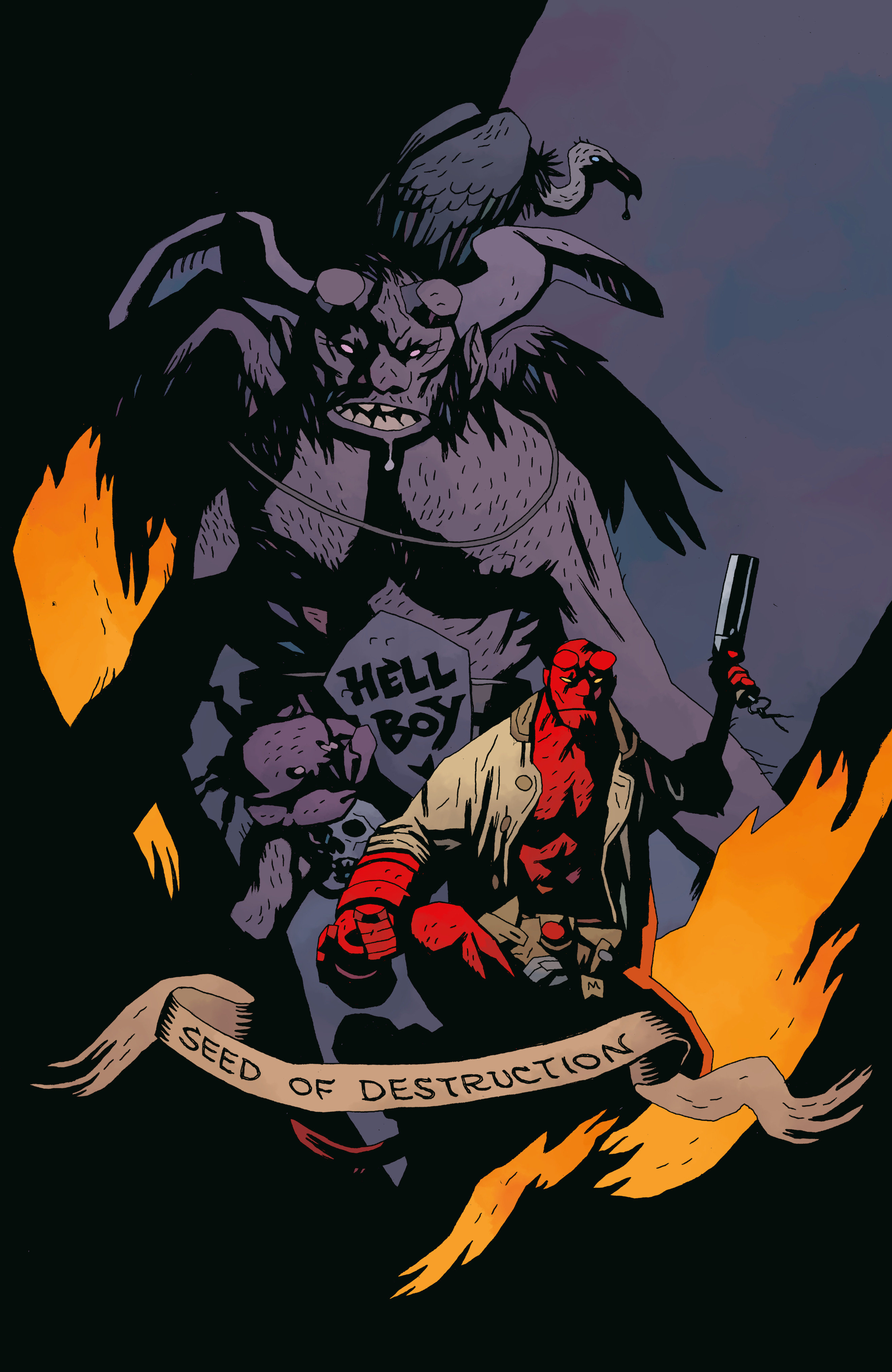 Hellboy: Seed Of Destruction #1 (Facsimile Reprint) (Cover B) (1 in 25) (Mike Mignola)