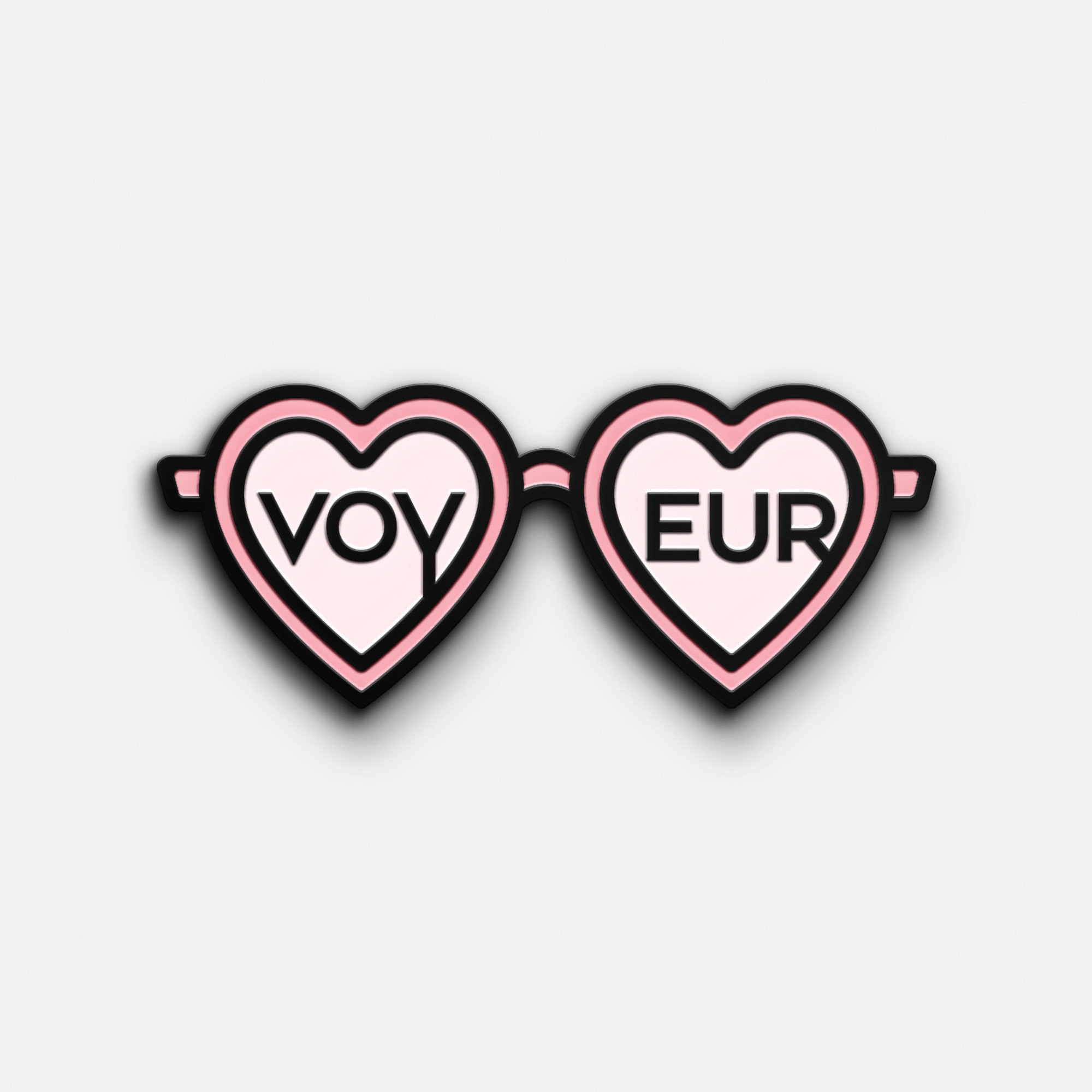 Voyeur #2 Sunglass Enamel Pin 5 Copy Pack 1 in 10