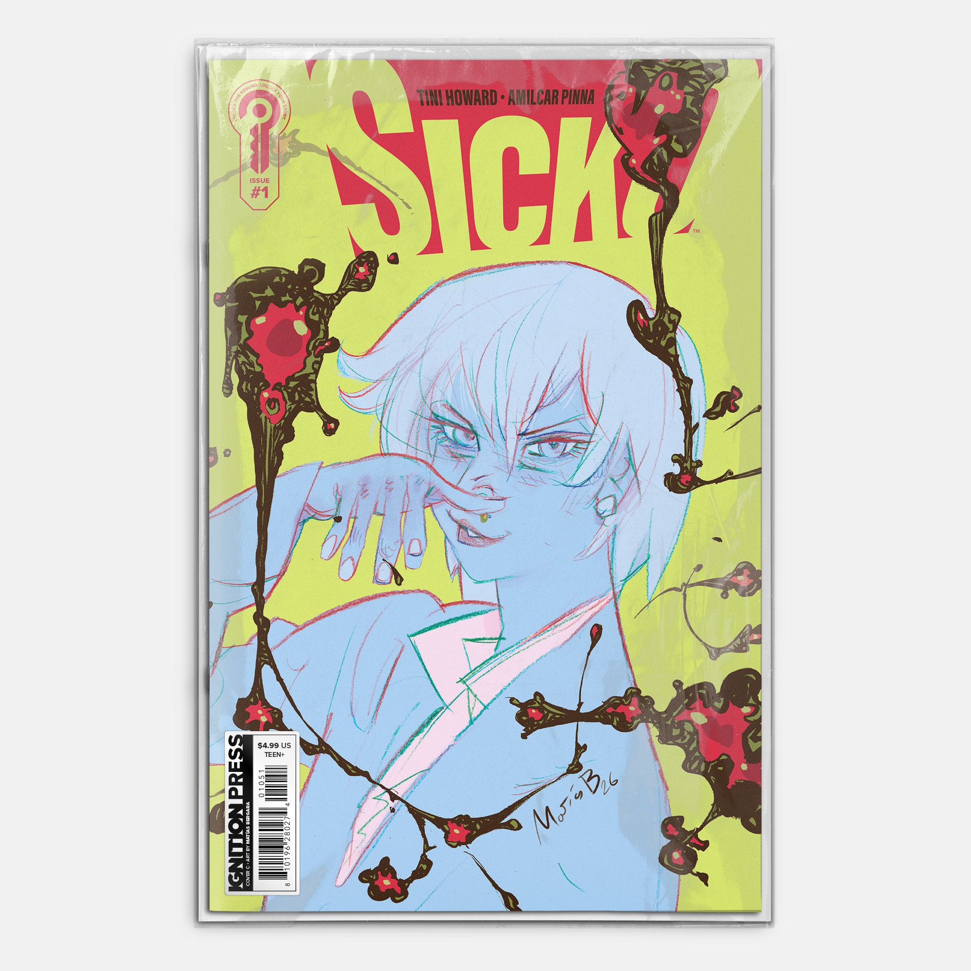 Sicko #1 Cover C Matías Bergara Signed 1:20