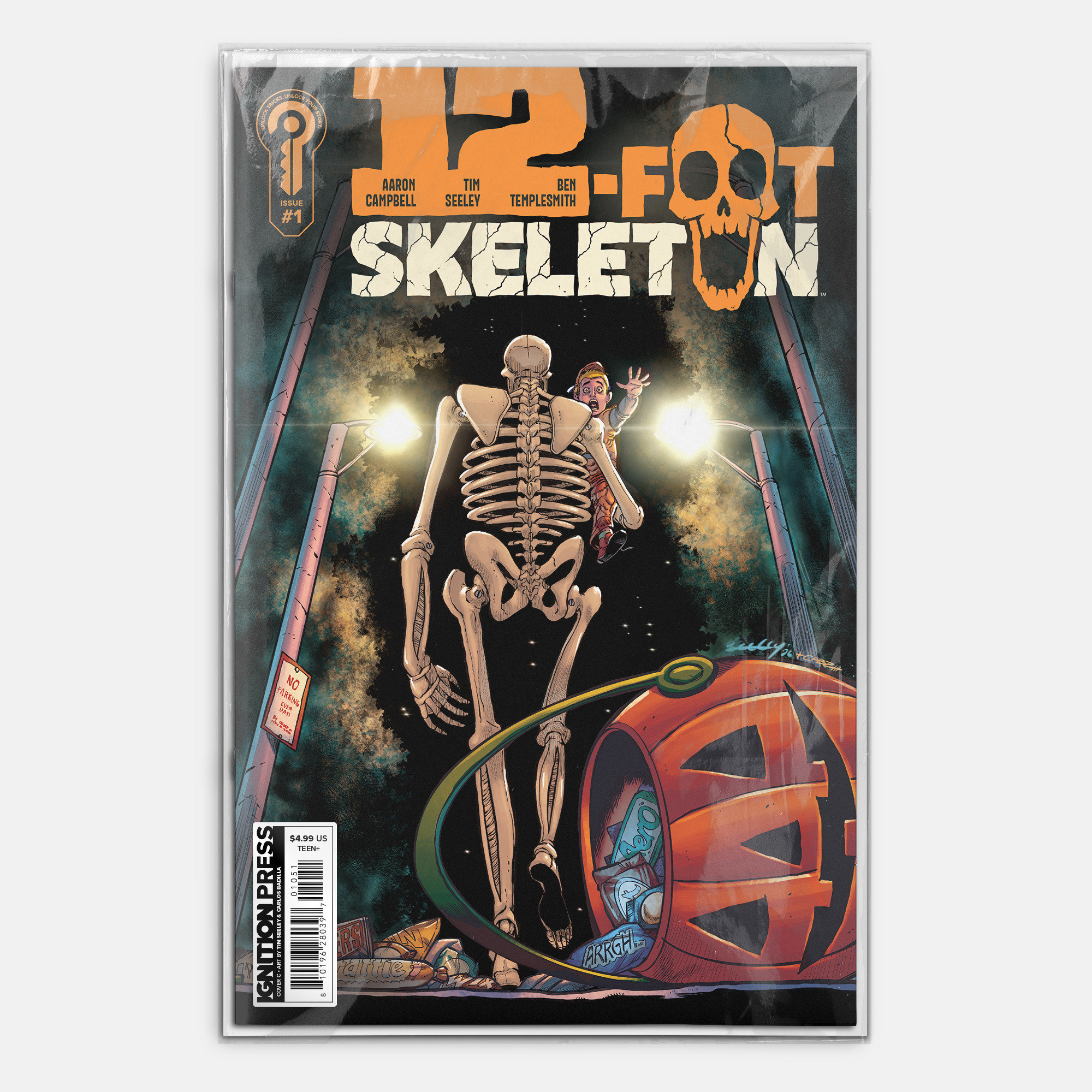 12 Foot Skeleton #1 Cover C 1:20 Signed By Tim Seeley