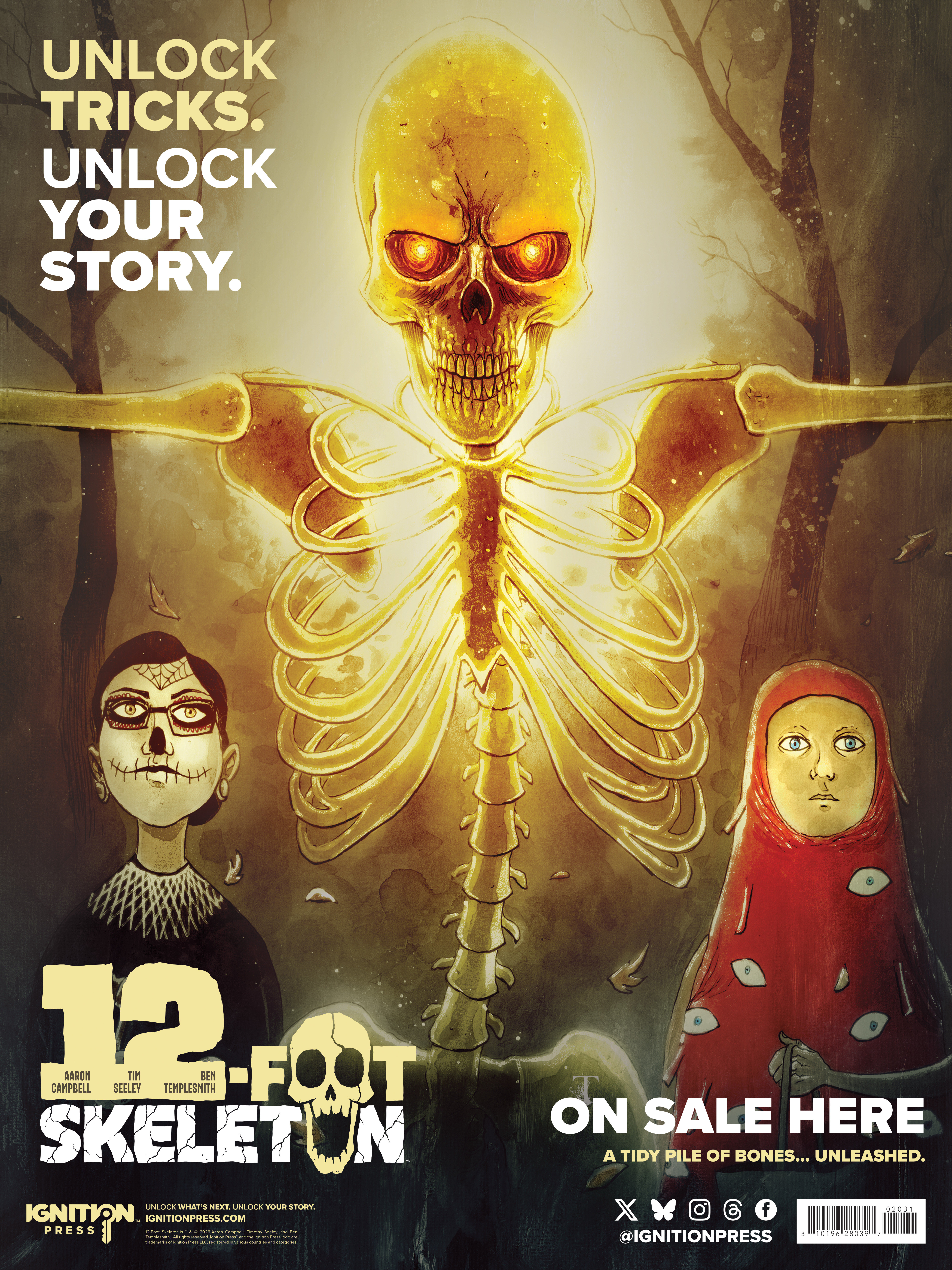 12-Foot Skeleton #2 Poster 5-Copy Pack 1:10