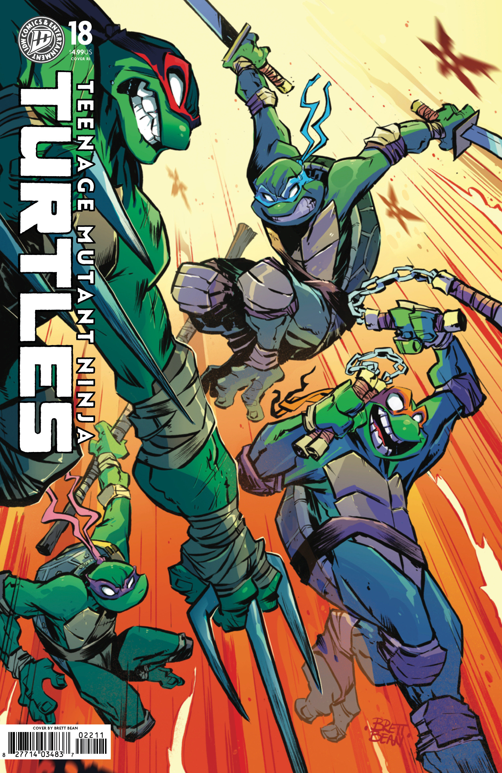 Teenage Mutant Ninja Turtles #18 Variant Ri (50) (Bean)
