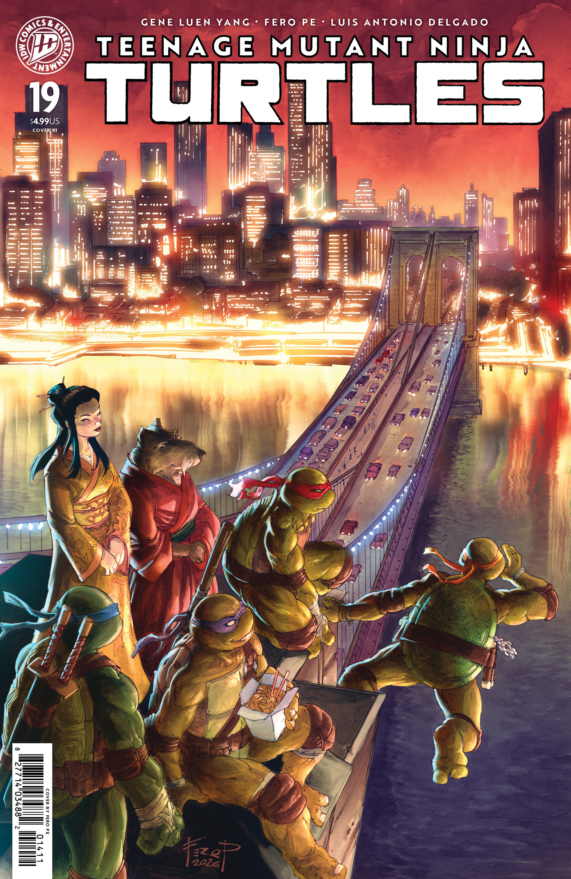 Teenage Mutant Ninja Turtles #19 Variant Ri (25) (Pe)