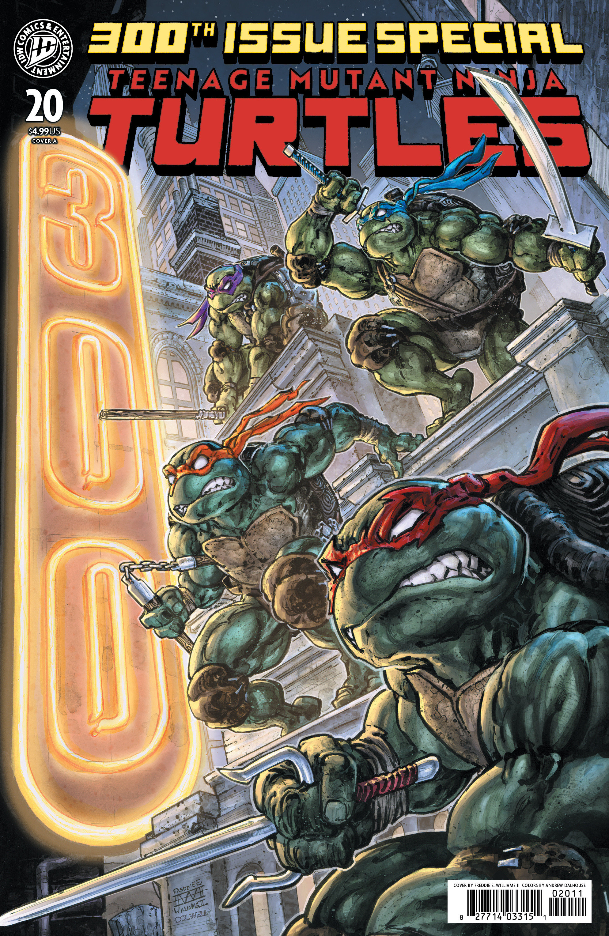 Teenage Mutant Ninja Turtles #20: 300th Issue Special Cover A (Williams II)