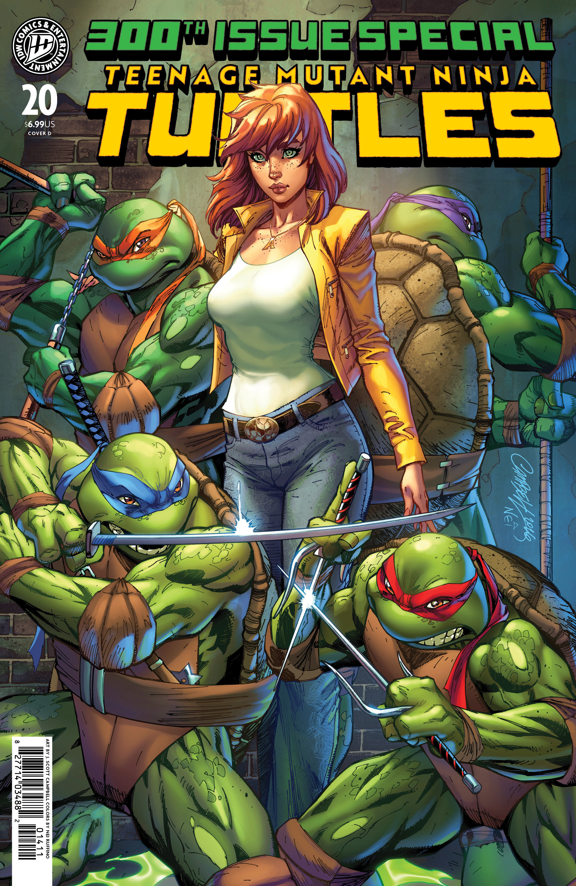 Teenage Mutant Ninja Turtles #20: 300th Issue Special Variant D (Campbell)