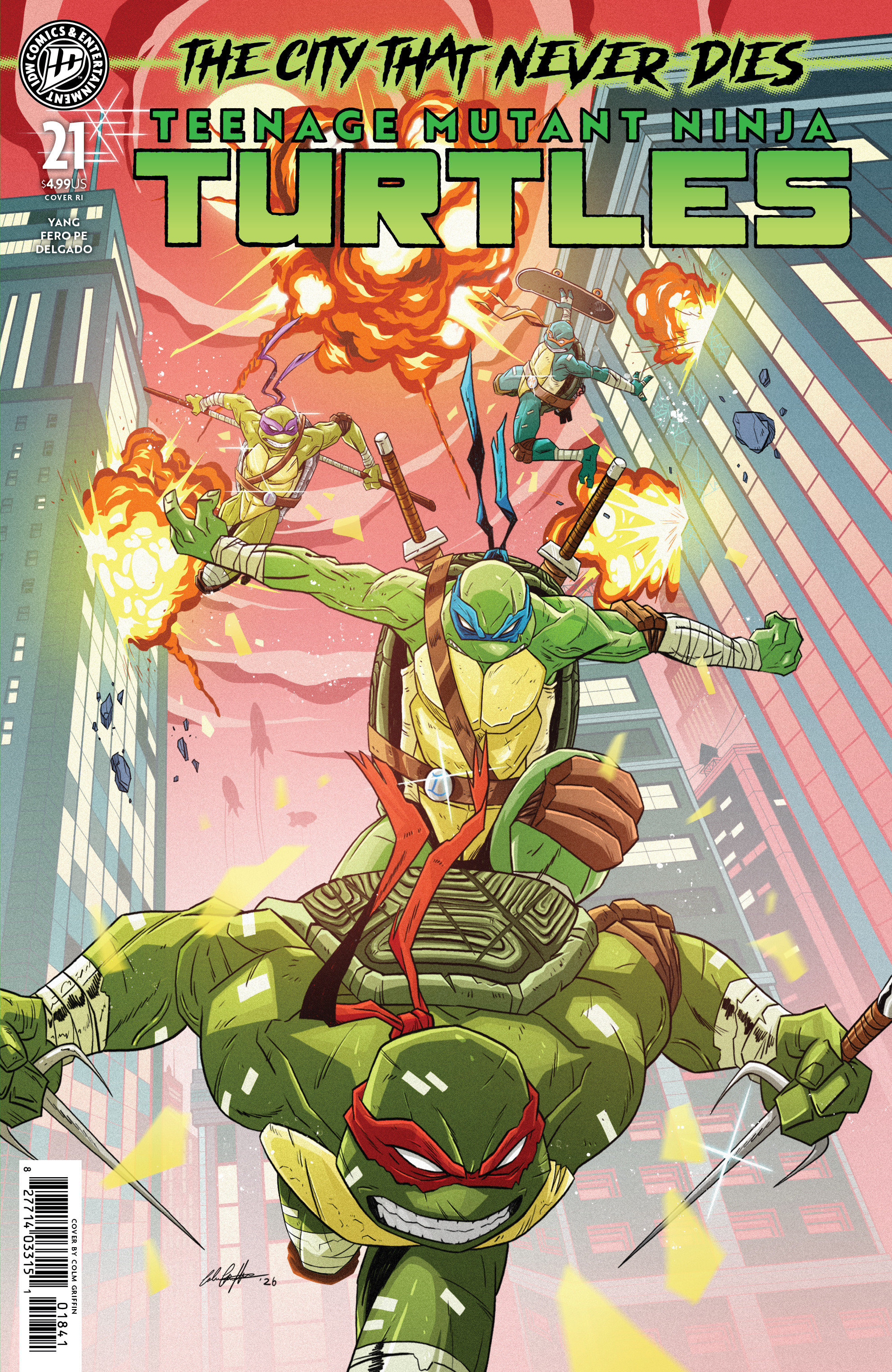 Teenage Mutant Ninja Turtles #21 Variant Ri (25) (Griffin)