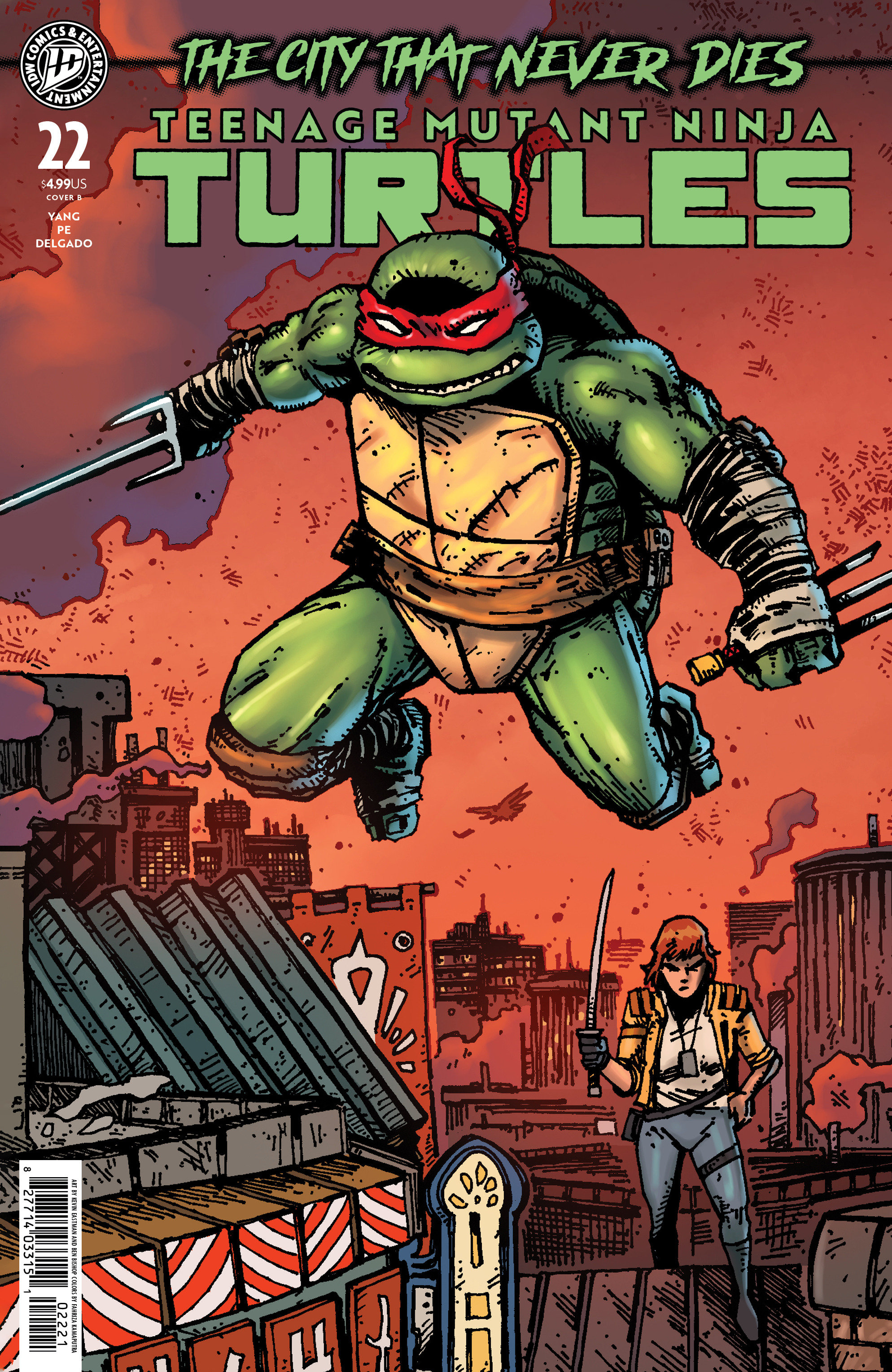 Teenage Mutant Ninja Turtles #22 Variant B (Eastman & Bishop)