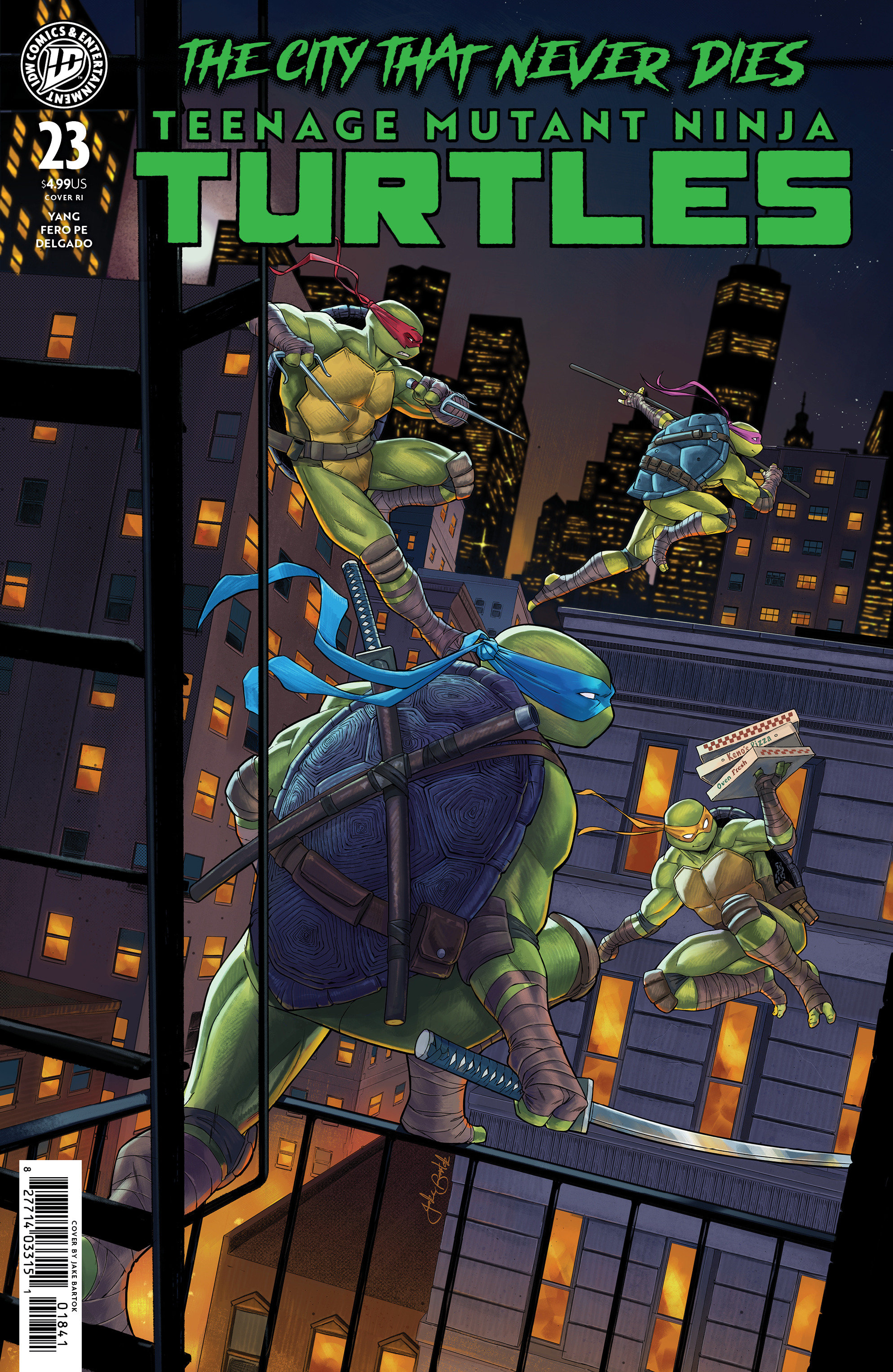Teenage Mutant Ninja Turtles #23 Variant Ri (25) (Bartok)