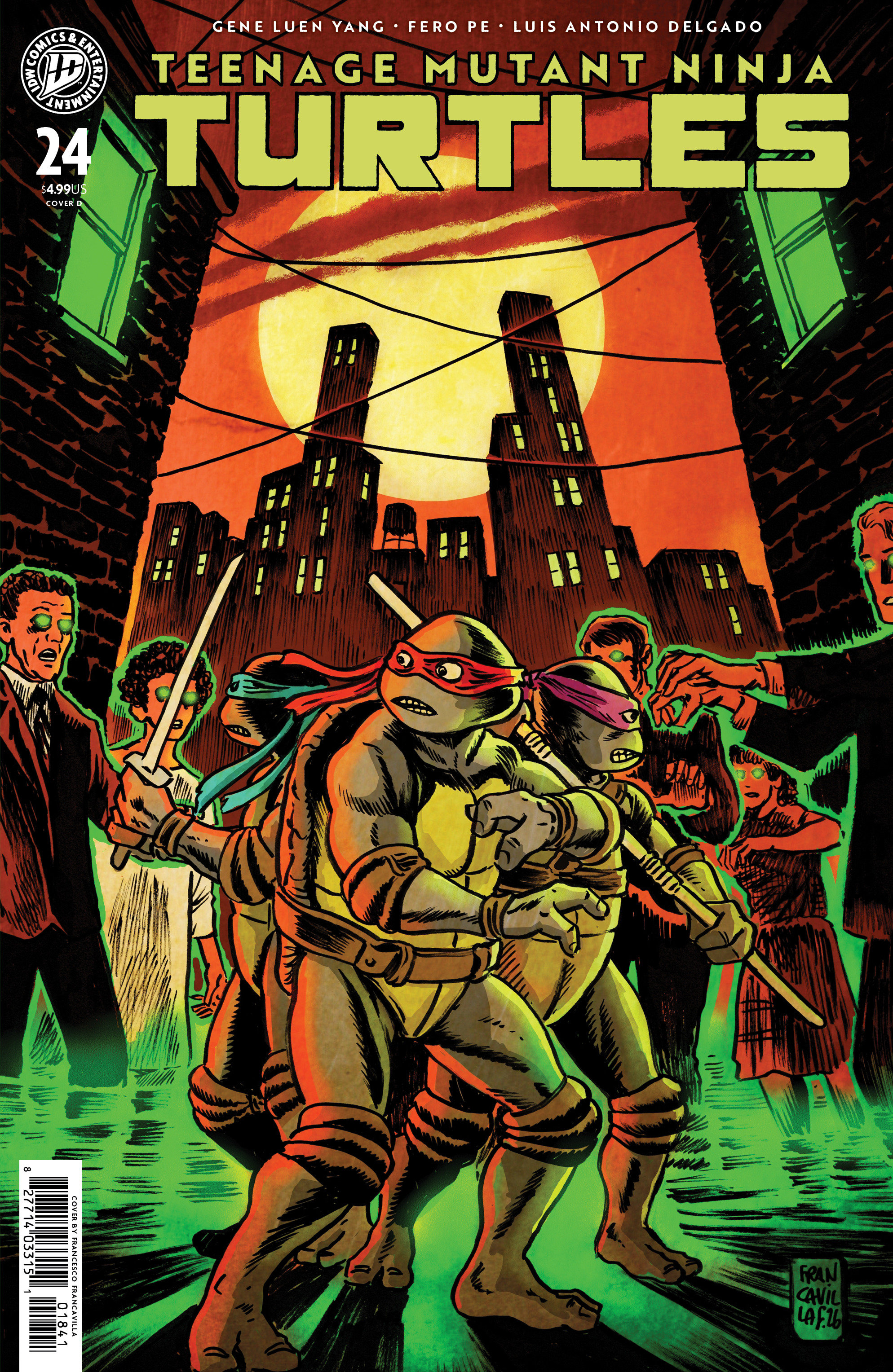 Teenage Mutant Ninja Turtles #24 Variant D (Francavilla)