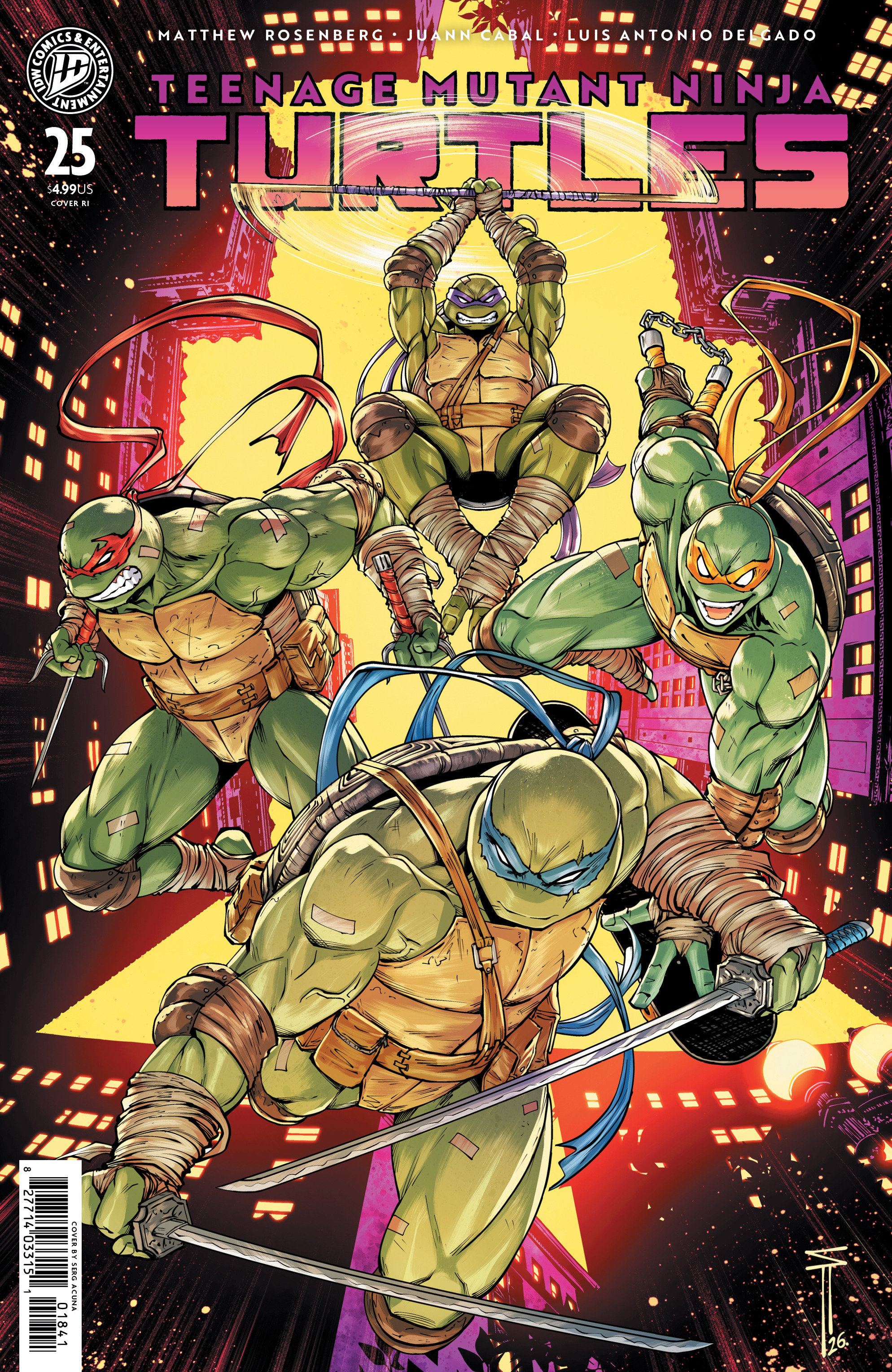 Teenage Mutant Ninja Turtles #25 Variant RI (50) (Acuña)