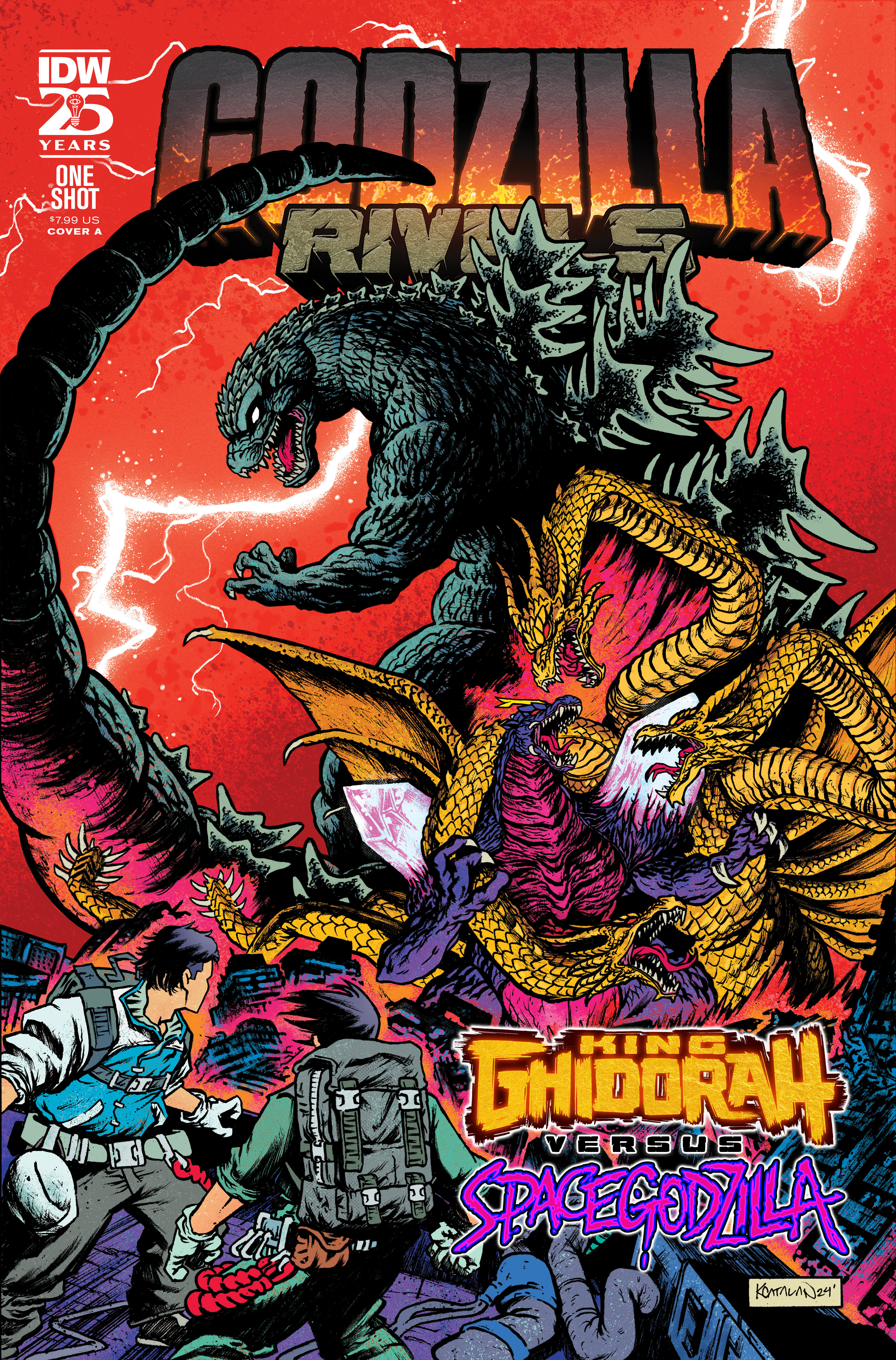 Godzilla Rivals: King Ghidorah vs. Space Godzilla Cover A (Catalan)