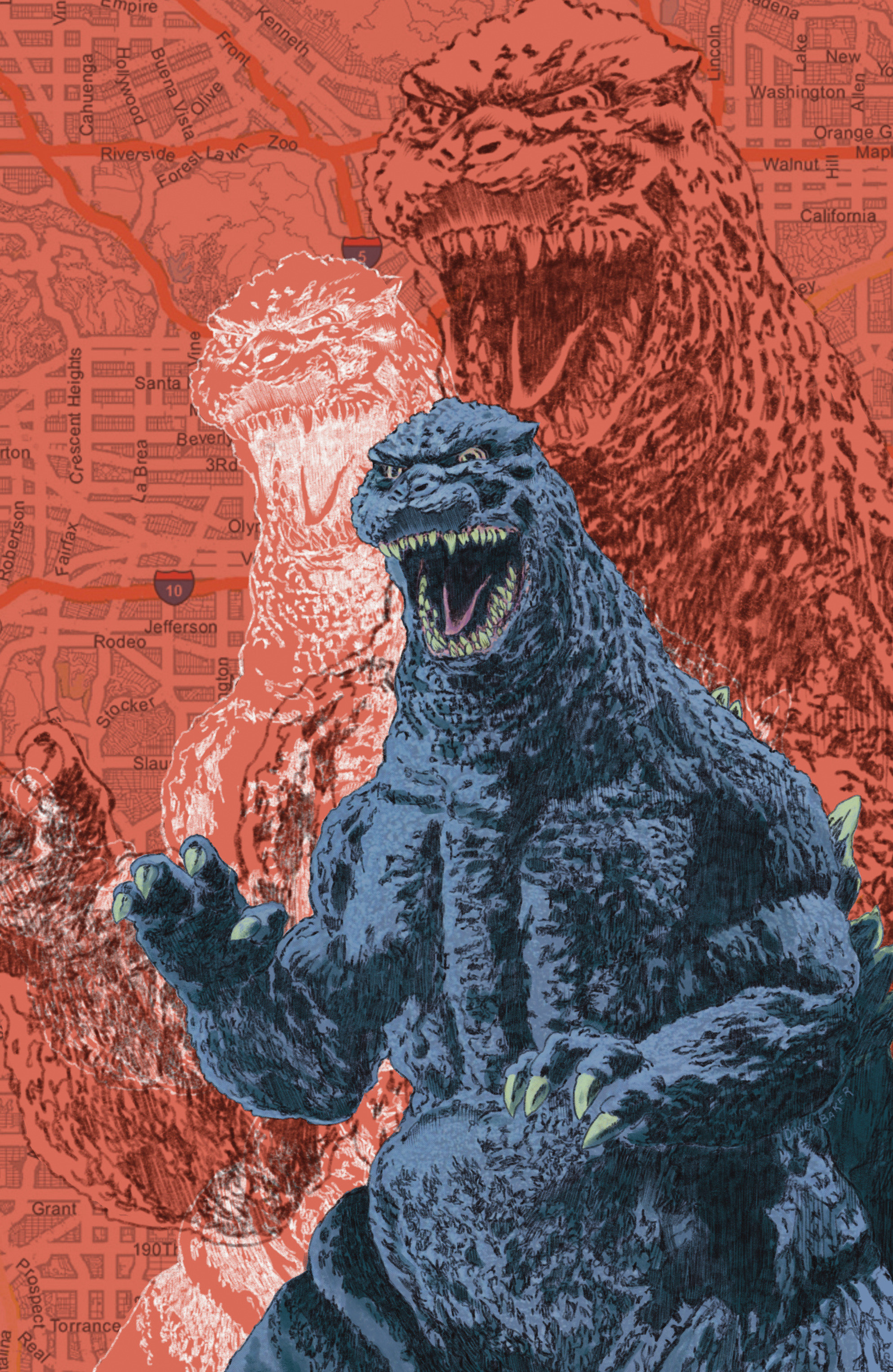 Godzilla vs. America: Los Angeles Variant Ri (50) (Baker)