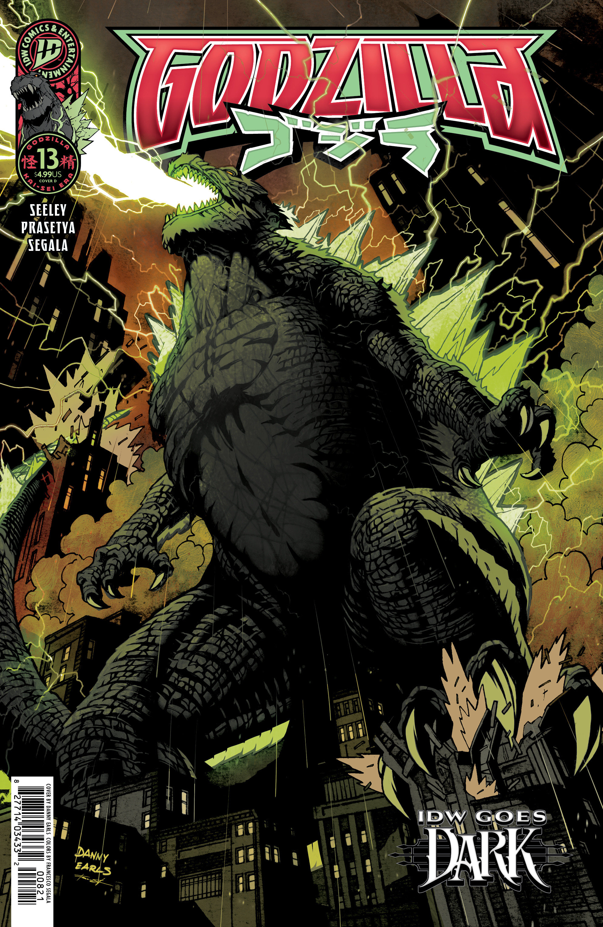 Godzilla [Kai Sei Era] #13 Variant D (Earls Idw Goes Dark Variant)
