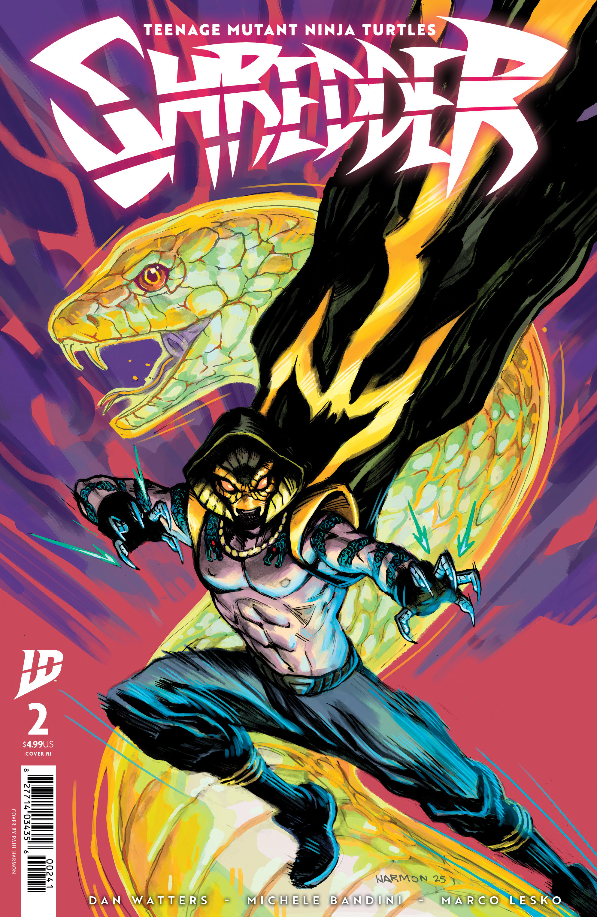 Weekly Pull list - Teenage Mutant Ninja Turtles: Shredder #2 Variant RI (10) (Harmon)